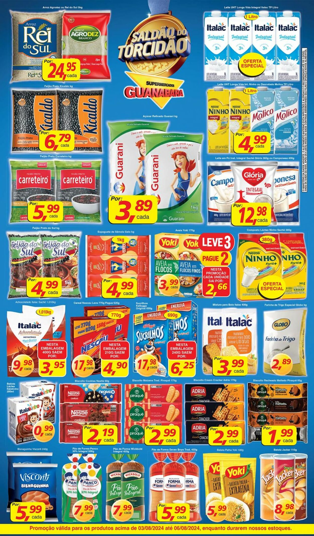 Folheto Supermercados Guanabara 03.08.2024 - 04.08.2024