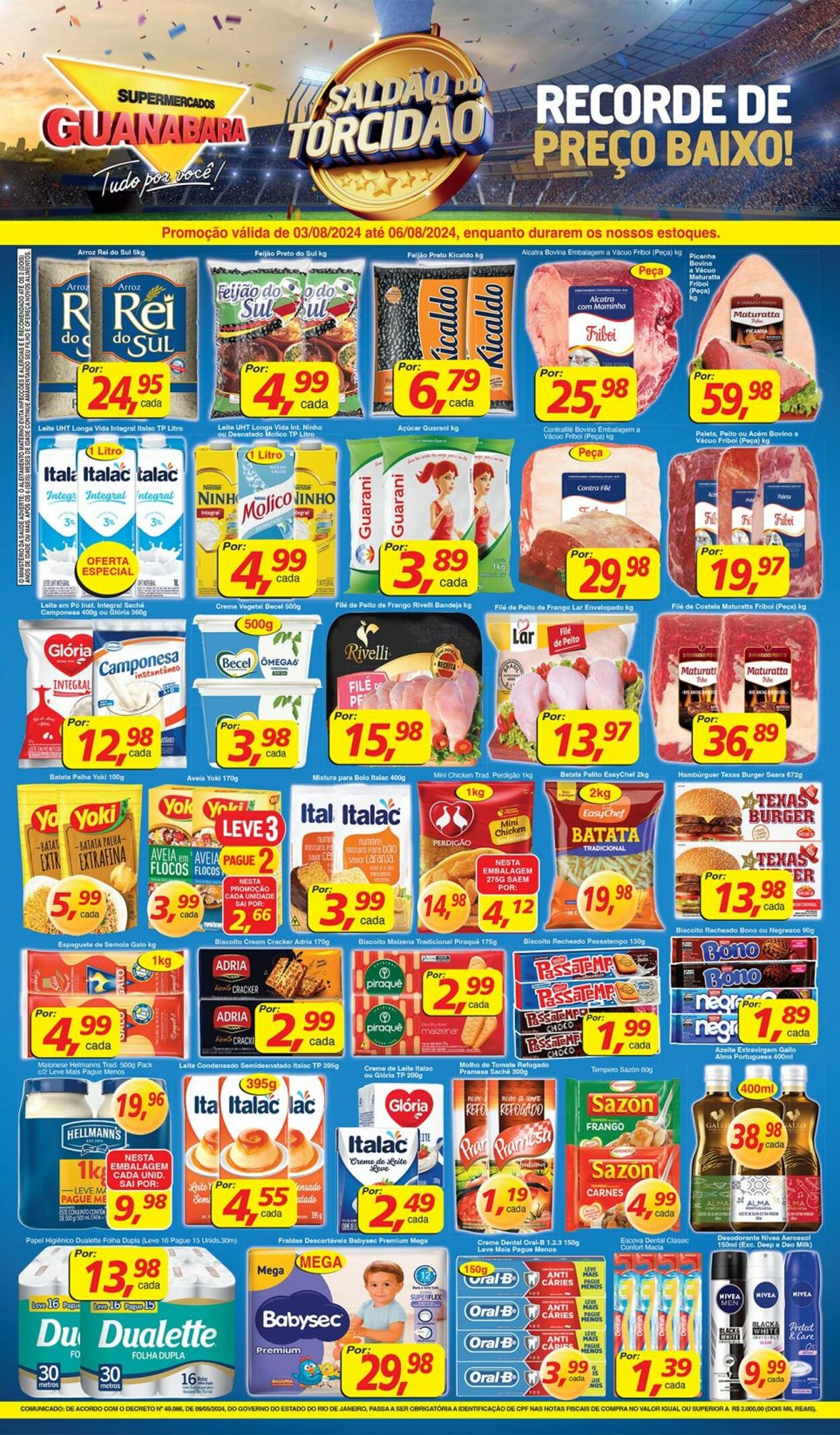 Folheto Supermercados Guanabara 03.08.2024 - 04.08.2024