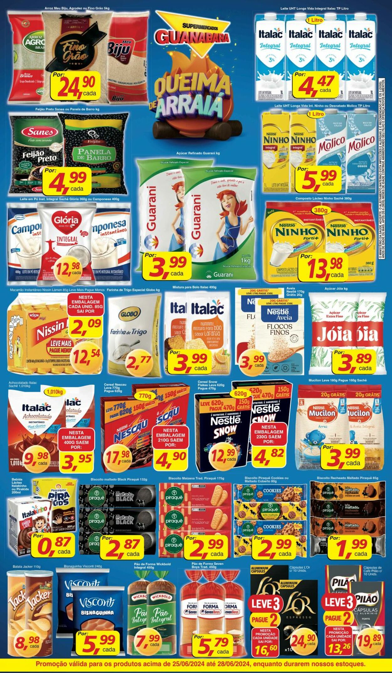 Folheto Supermercados Guanabara 25.06.2024 - 26.06.2024