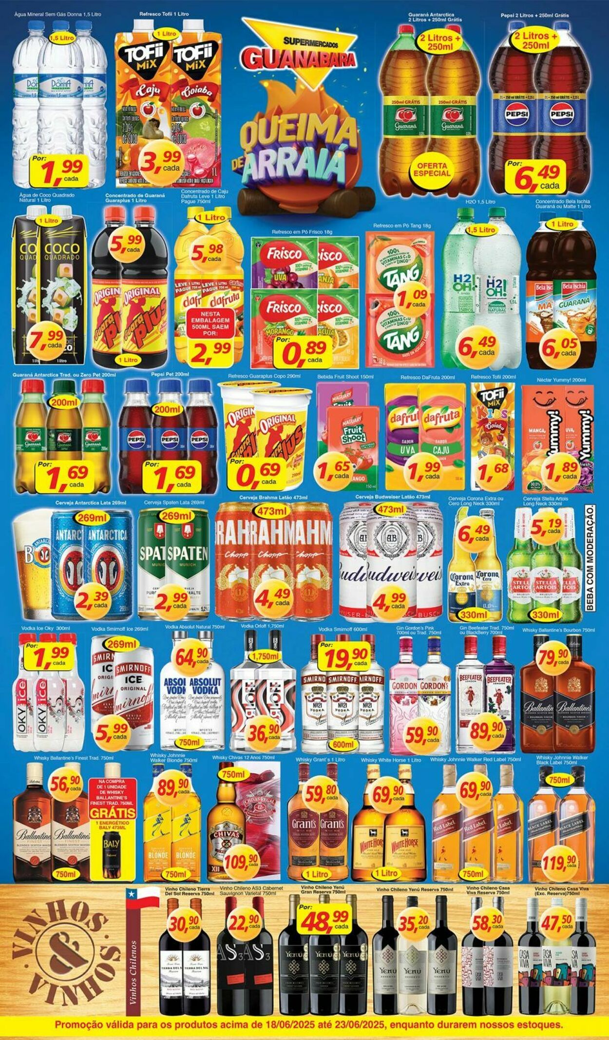 Folheto Supermercados Guanabara 18.06.2025 - 19.06.2025