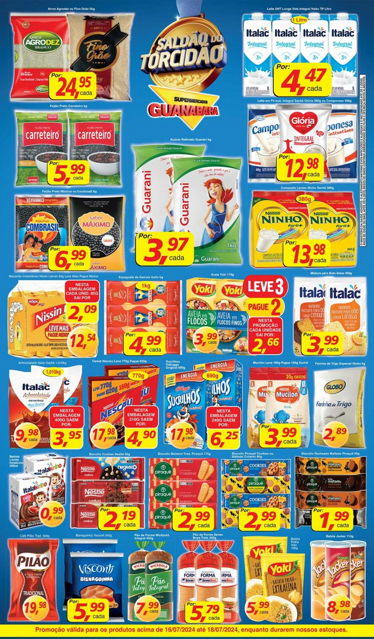 Folheto Supermercados Guanabara 16.07.2024 - 17.07.2024