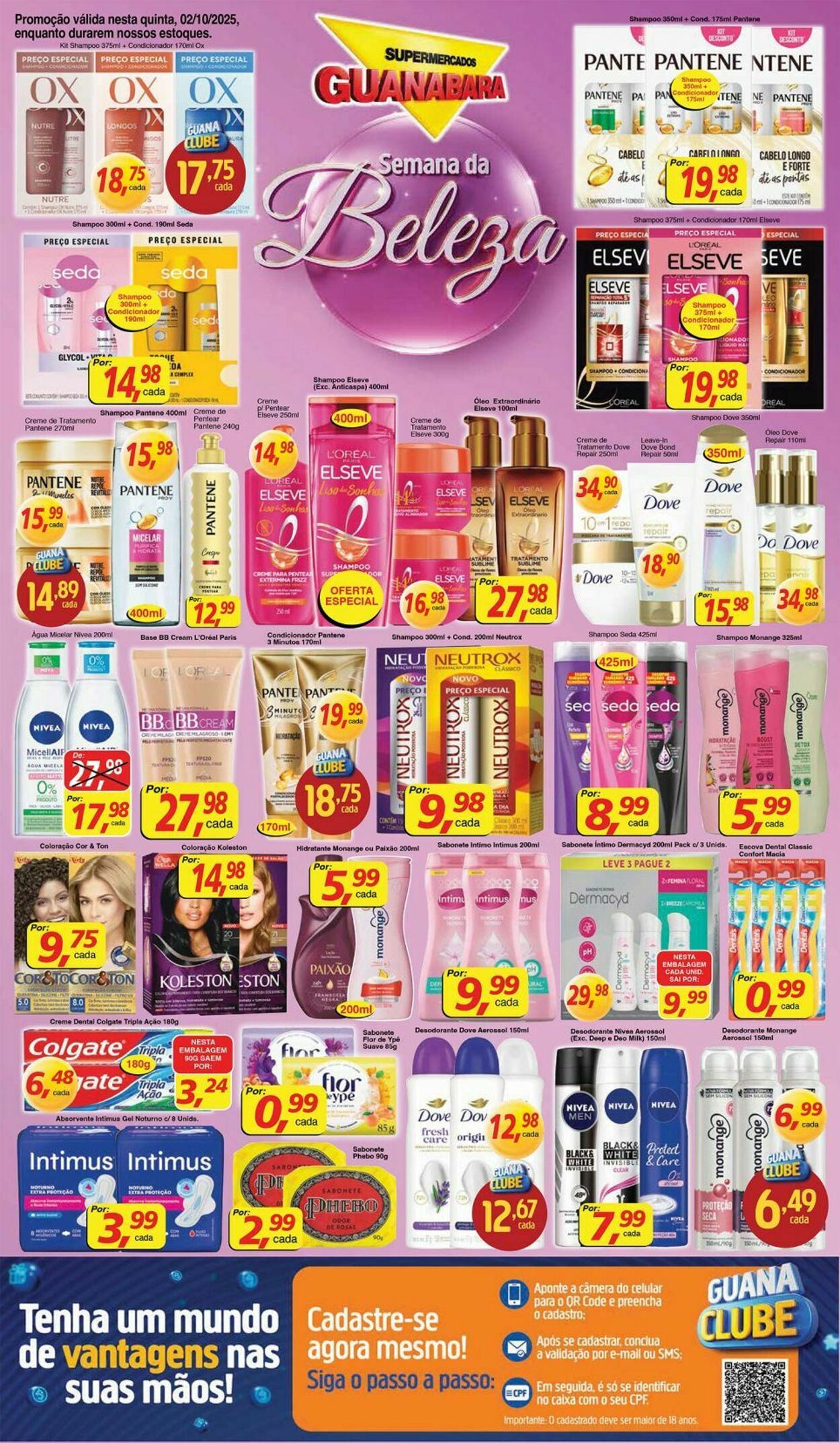 Folheto Supermercados Guanabara 02.10.2025 - 03.10.2025