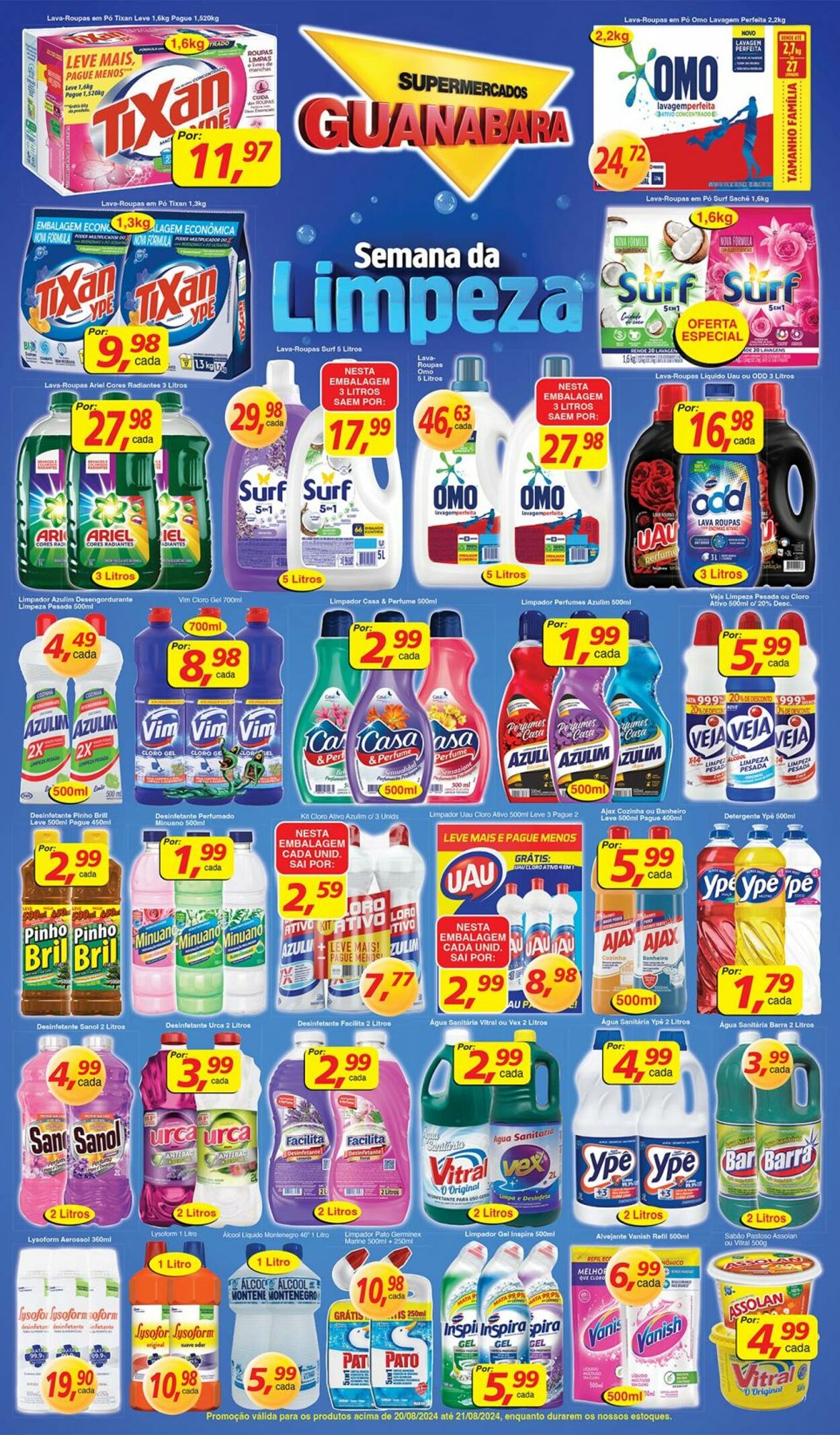 Folheto Supermercados Guanabara 20.08.2024 - 21.08.2024