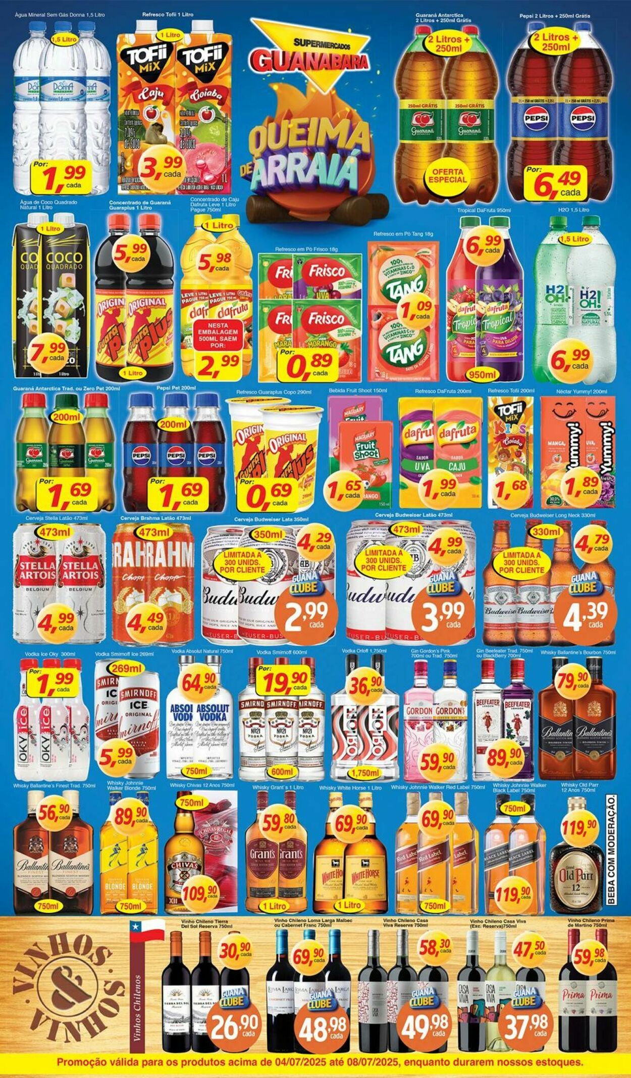 Folheto Supermercados Guanabara 04.07.2025 - 05.07.2025