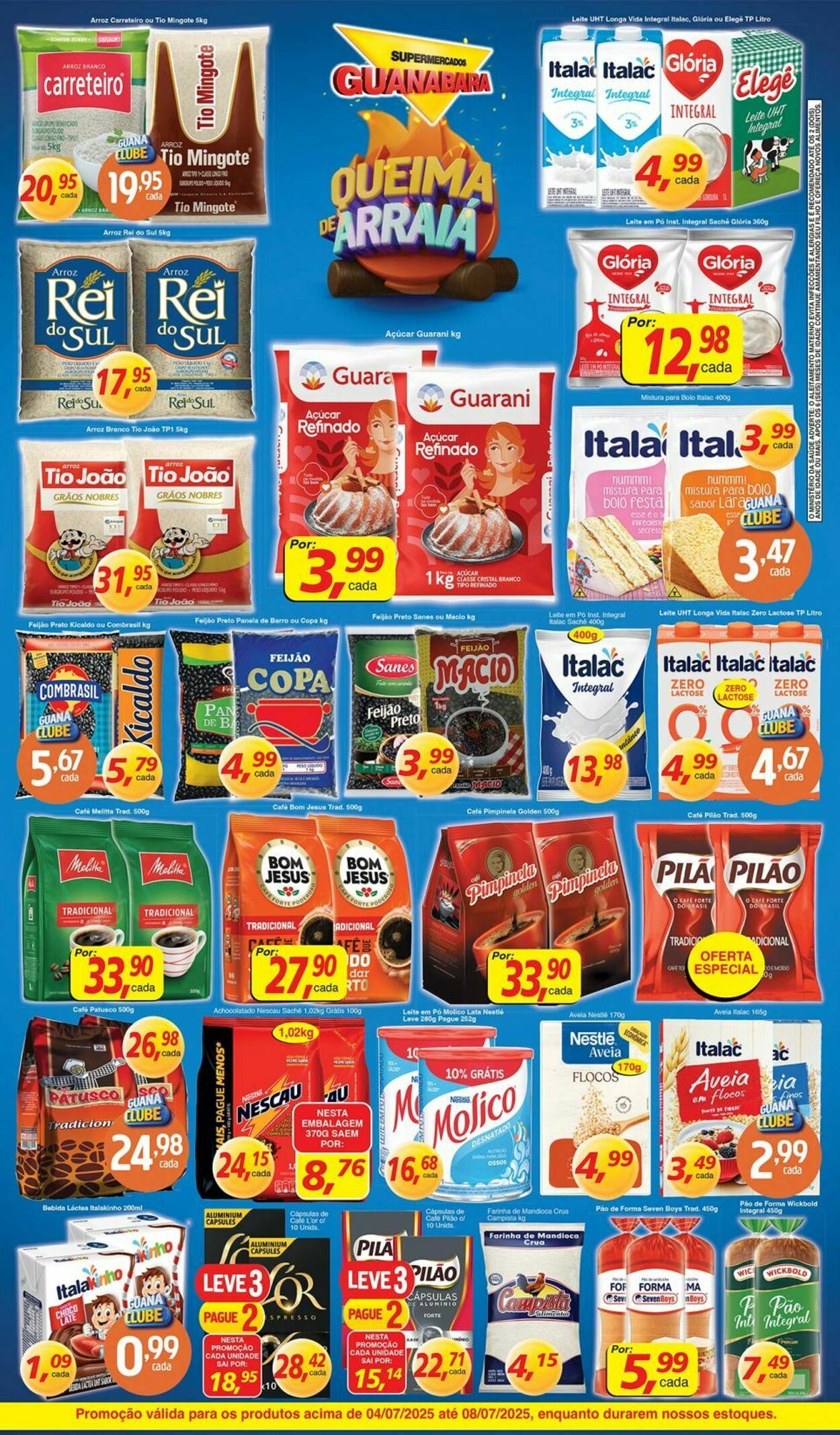 Folheto Supermercados Guanabara 04.07.2025 - 05.07.2025
