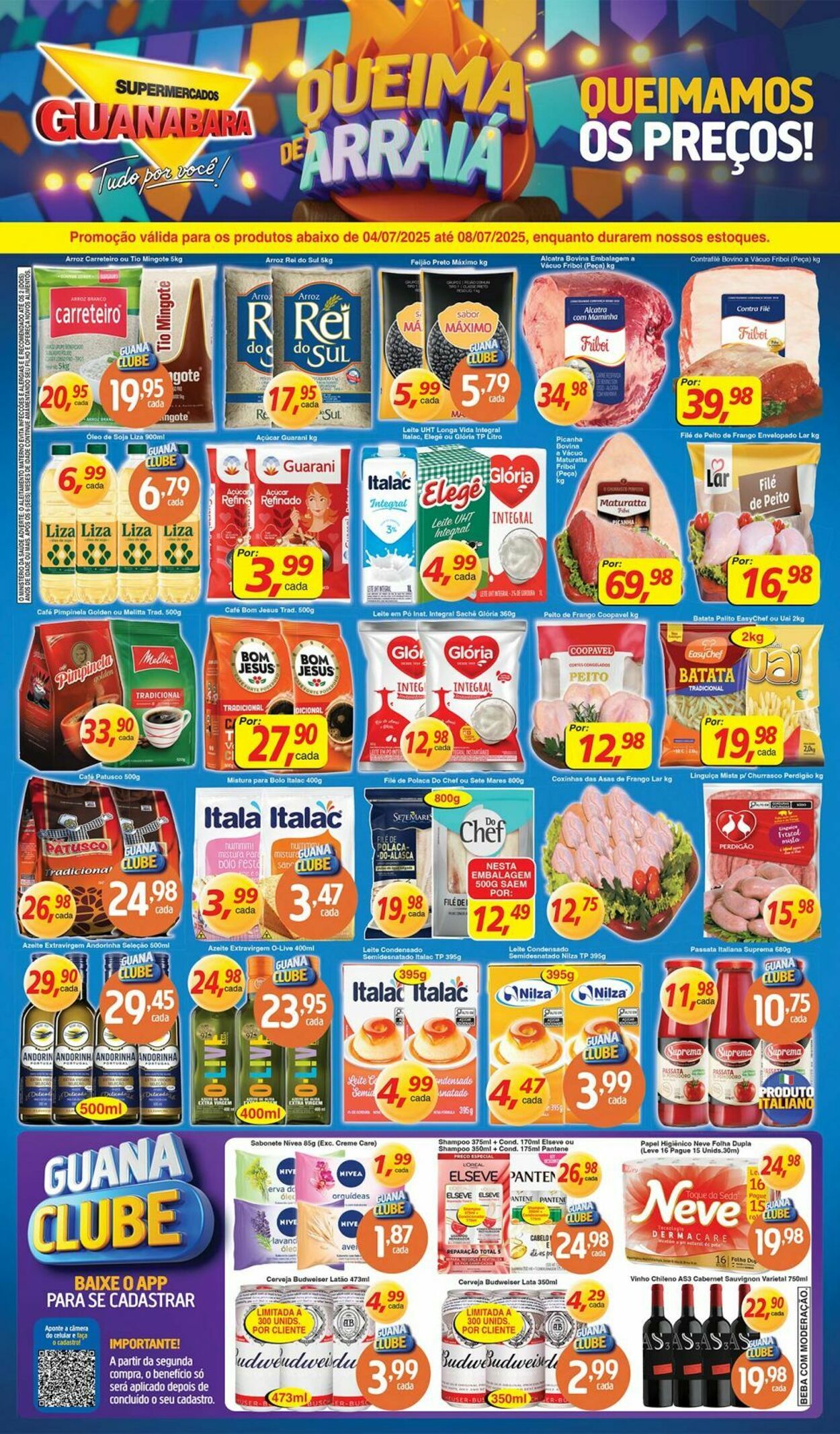 Folheto Supermercados Guanabara 04.07.2025 - 05.07.2025