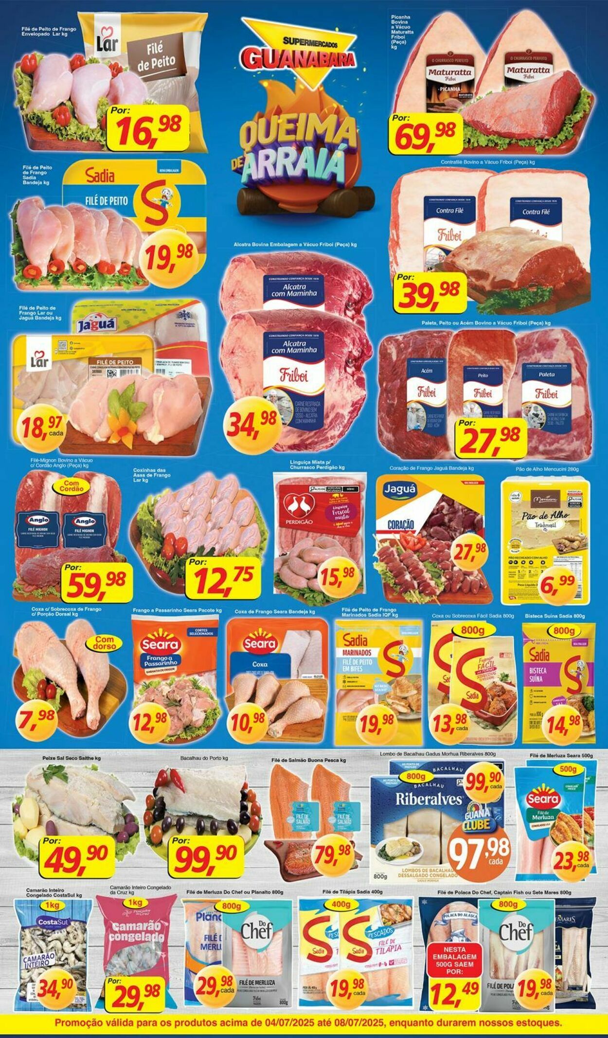 Folheto Supermercados Guanabara 04.07.2025 - 05.07.2025