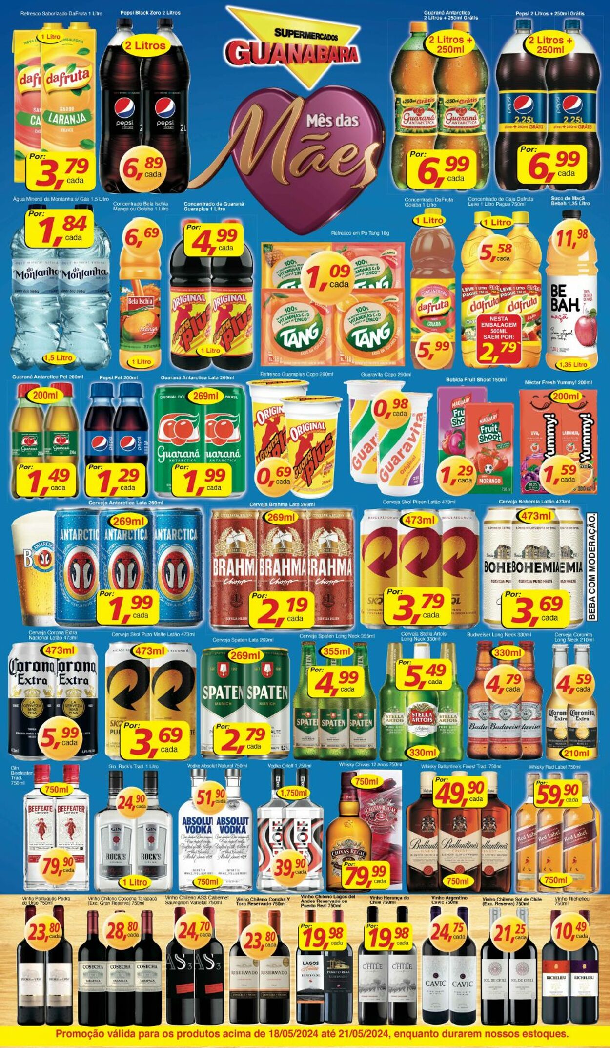 Folheto Supermercados Guanabara 18.05.2024 - 21.05.2024