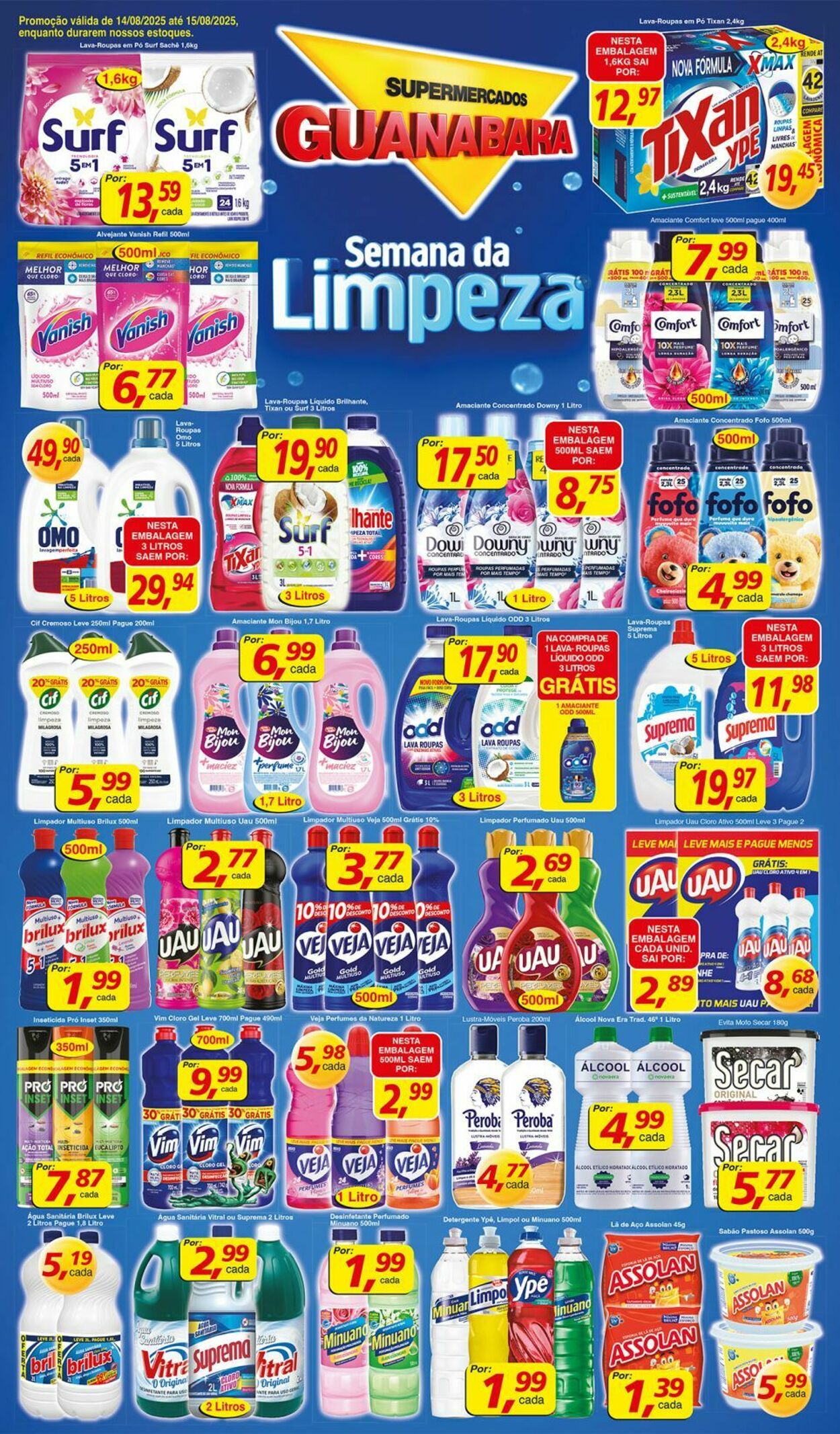 Folheto Supermercados Guanabara 14.08.2025 - 15.08.2025