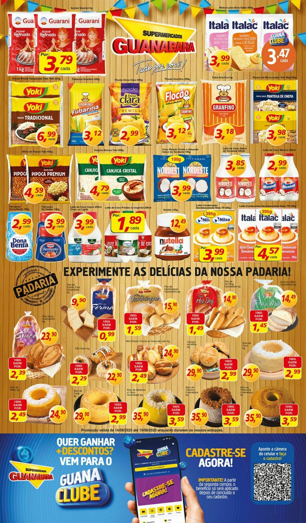 Folheto Supermercados Guanabara 14.08.2025 - 15.08.2025