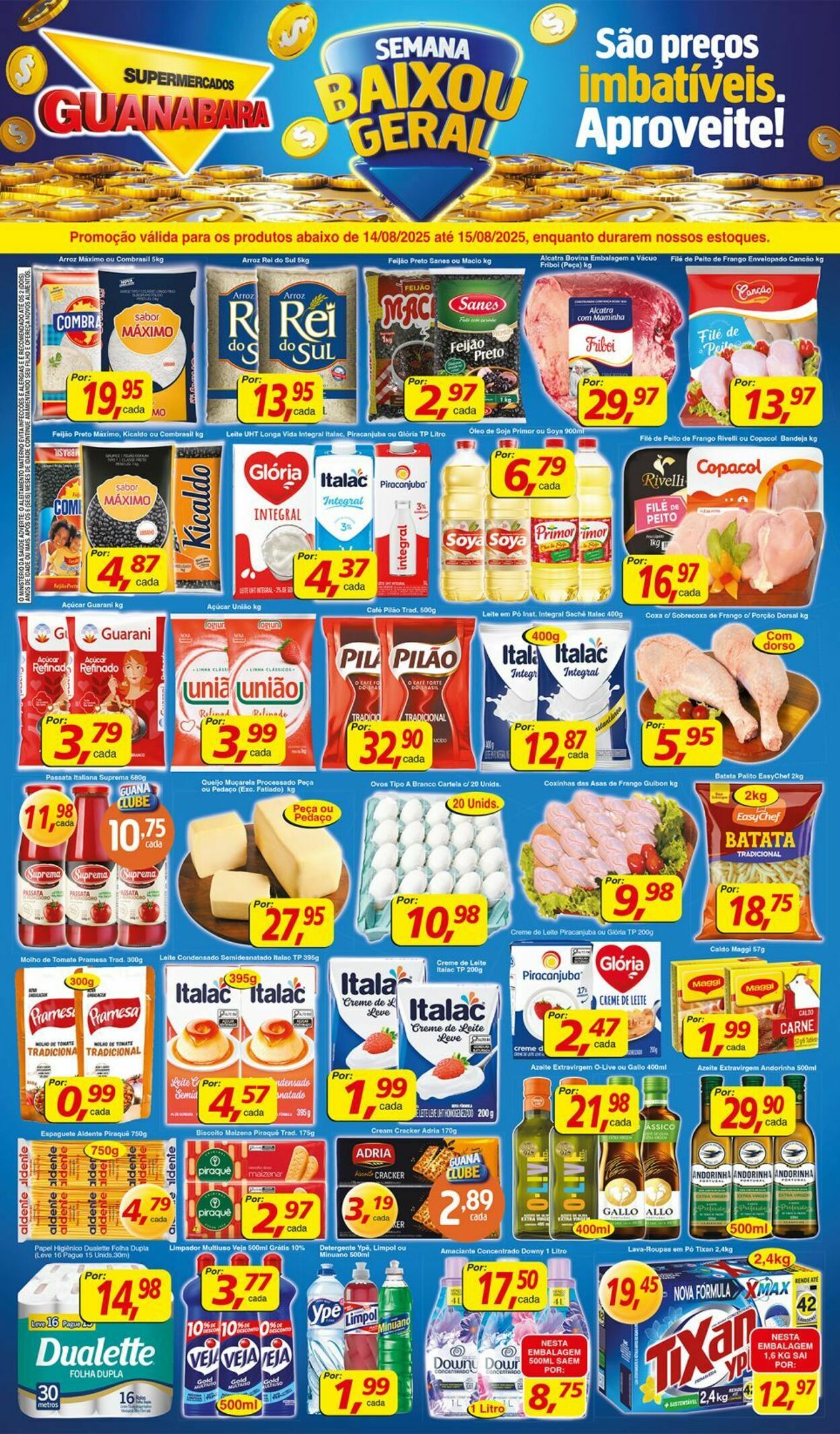 Folheto Supermercados Guanabara 14.08.2025 - 15.08.2025