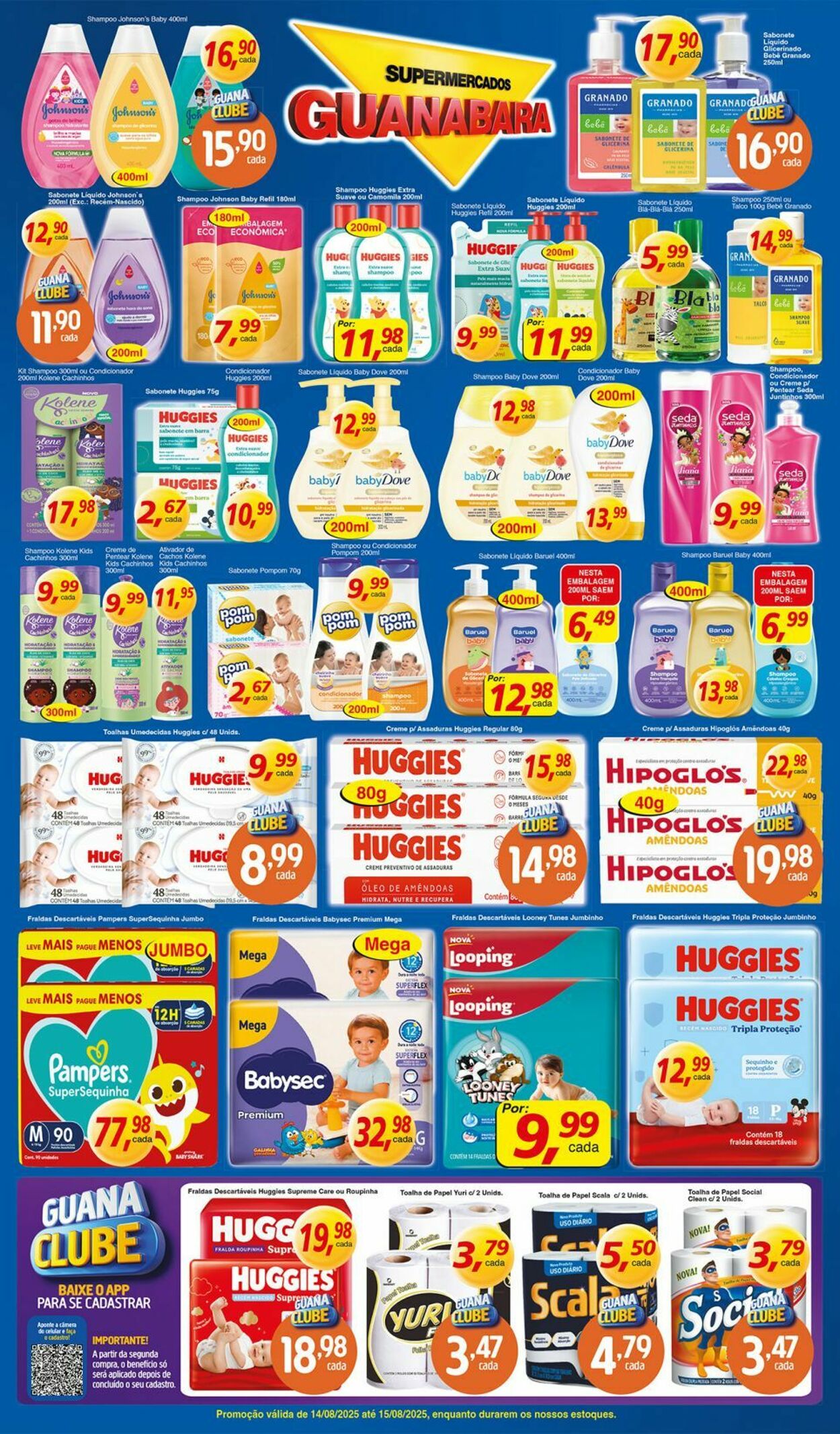 Folheto Supermercados Guanabara 14.08.2025 - 15.08.2025