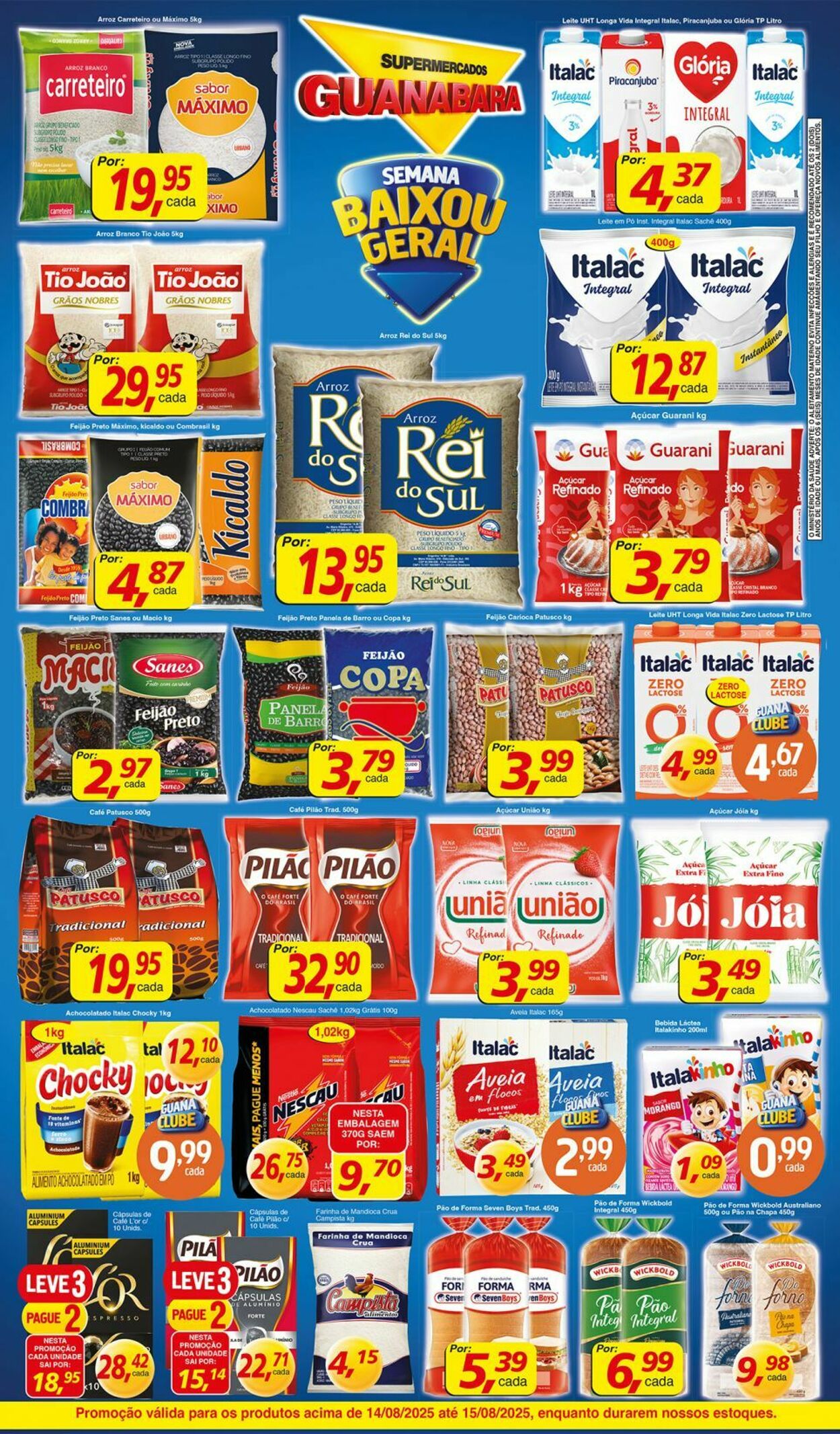 Folheto Supermercados Guanabara 14.08.2025 - 15.08.2025