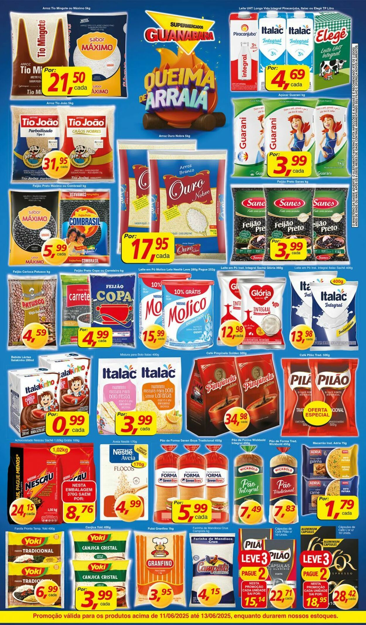 Folheto Supermercados Guanabara 11.06.2025 - 12.06.2025