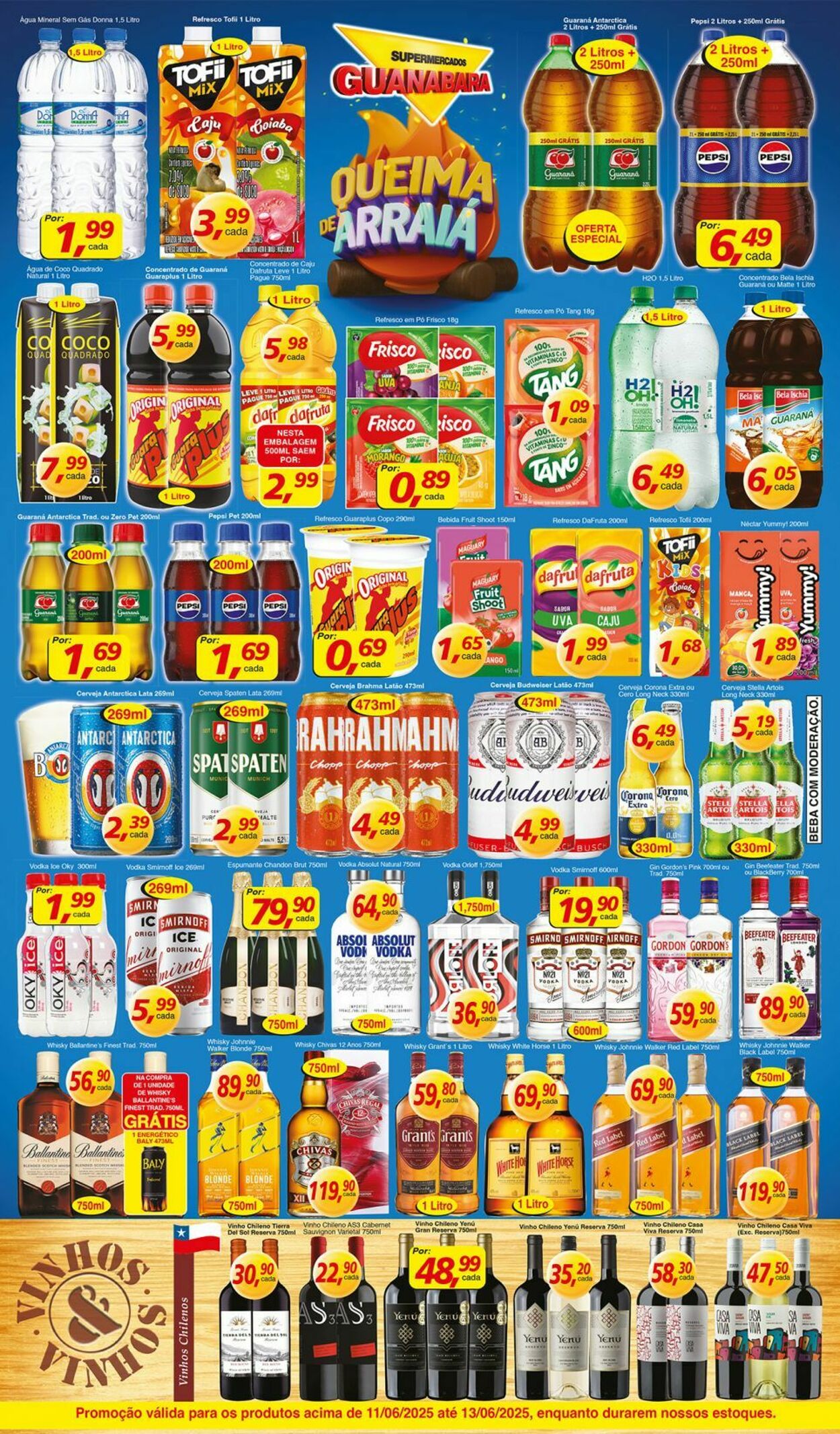 Folheto Supermercados Guanabara 11.06.2025 - 12.06.2025