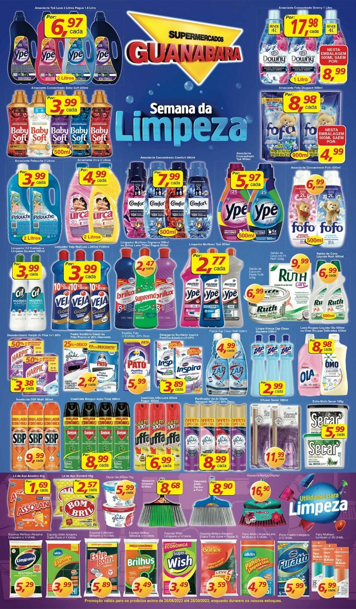 Folheto Supermercados Guanabara 26.08.2023 - 28.08.2023