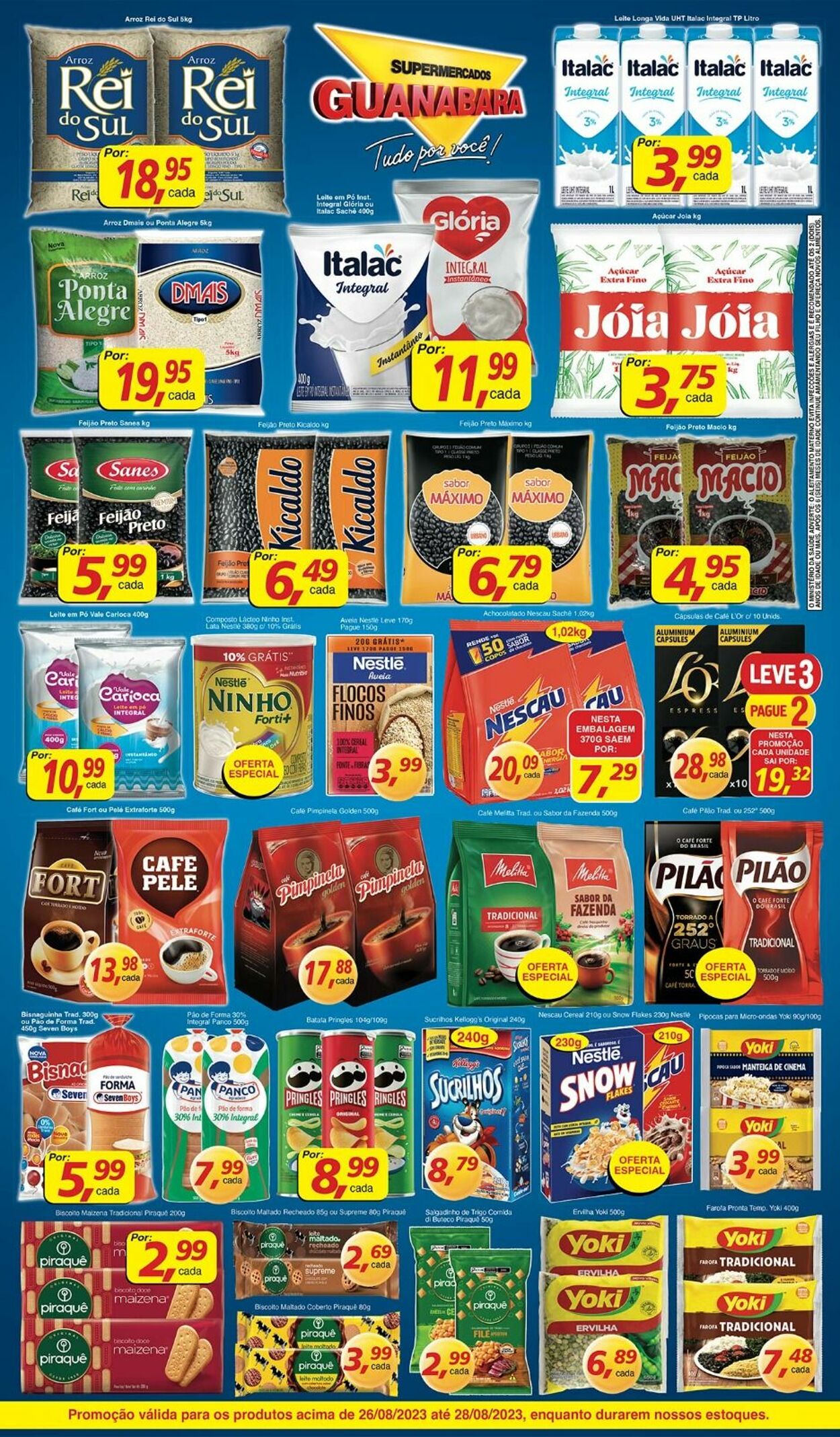 Folheto Supermercados Guanabara 26.08.2023 - 28.08.2023