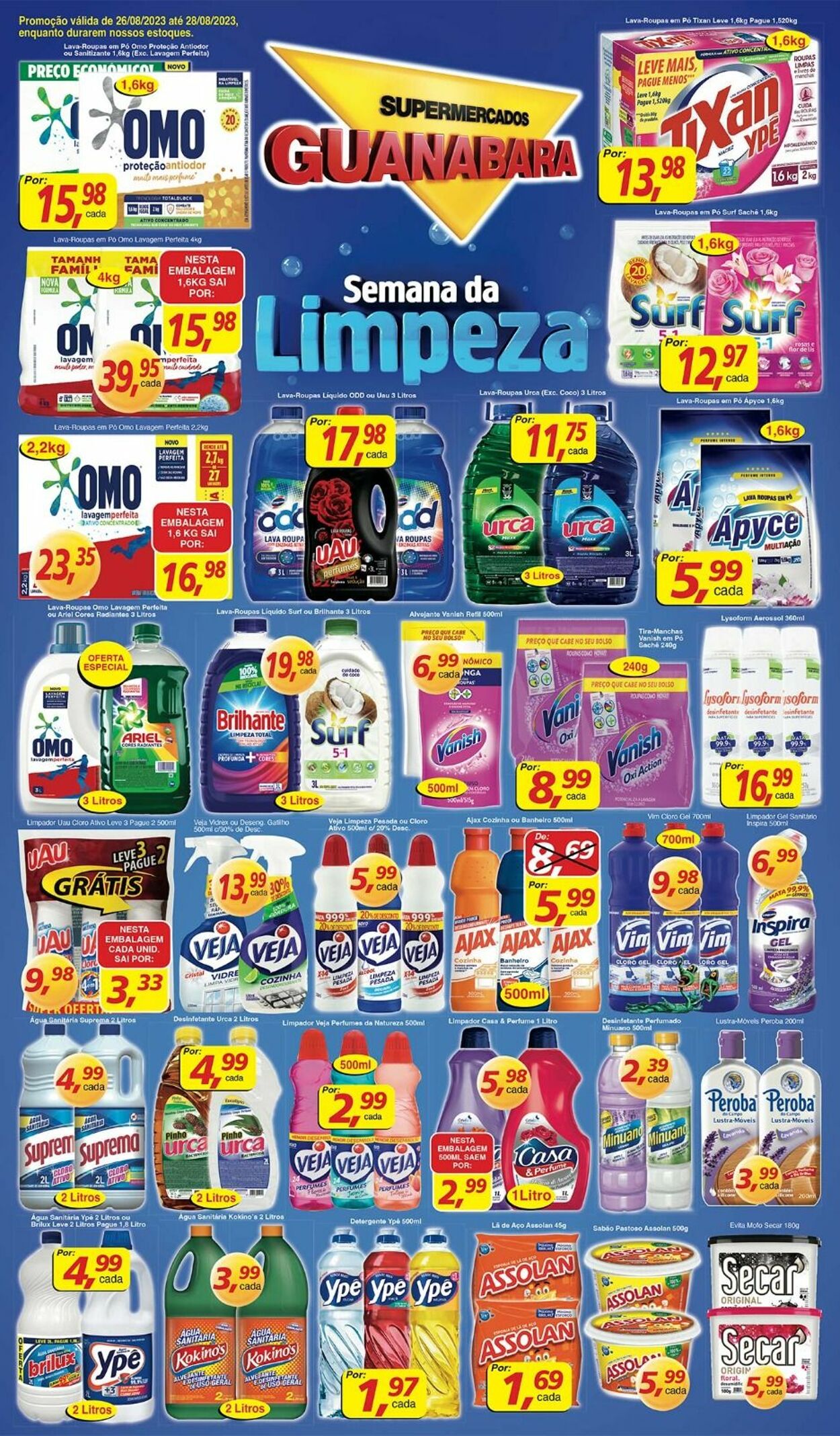 Folheto Supermercados Guanabara 26.08.2023 - 28.08.2023