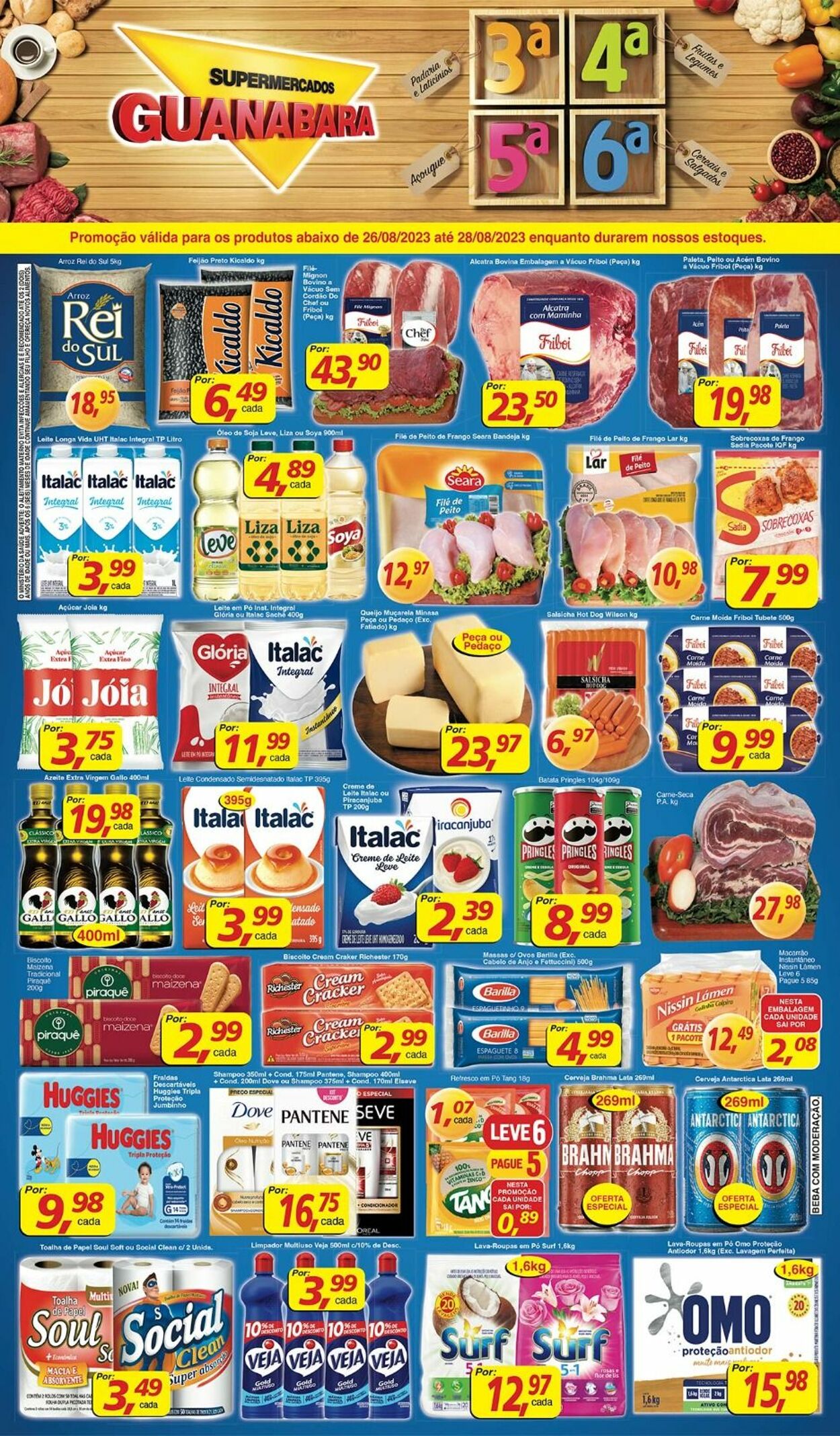 Folheto Supermercados Guanabara 26.08.2023 - 28.08.2023