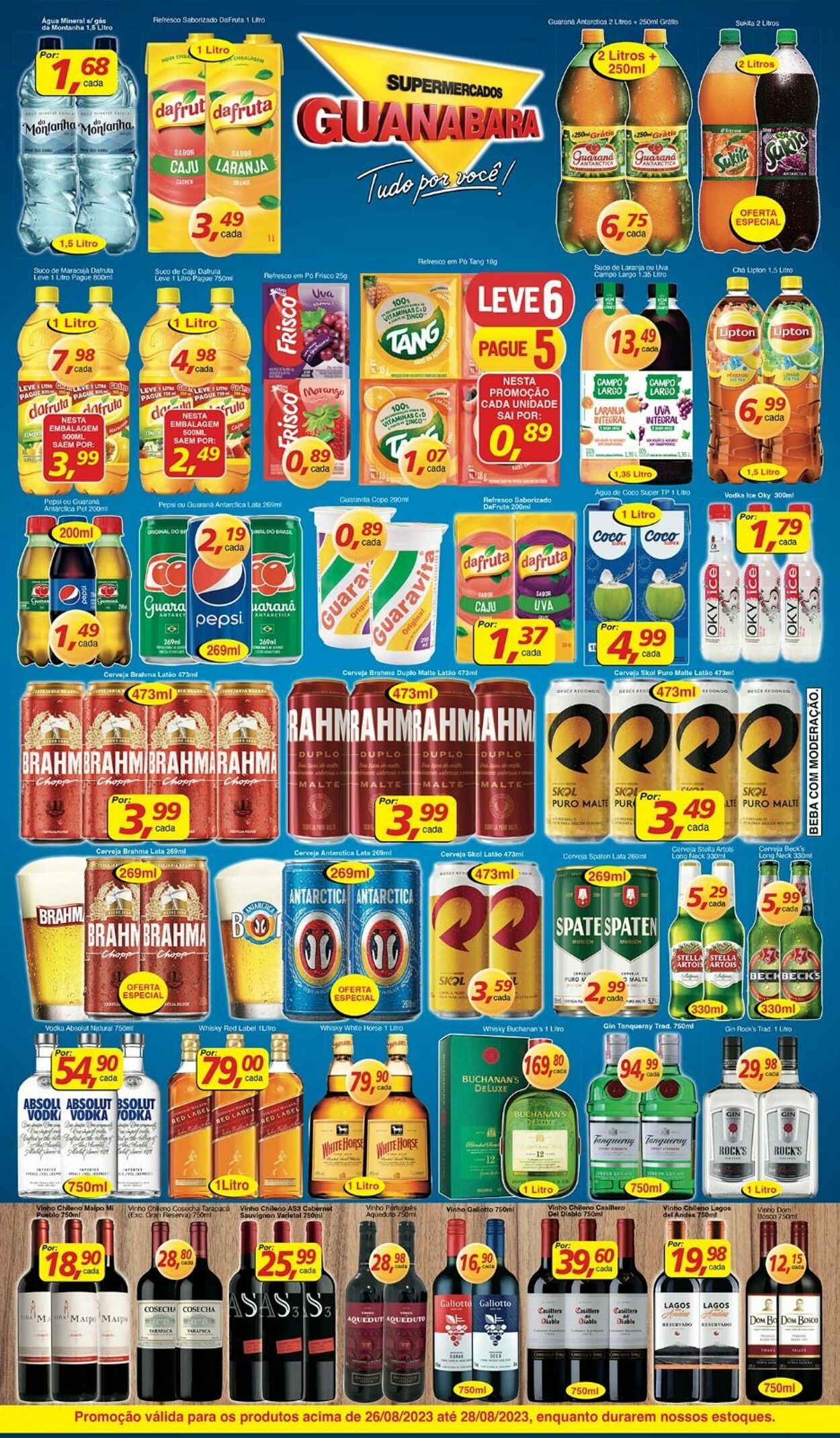 Folheto Supermercados Guanabara 26.08.2023 - 28.08.2023