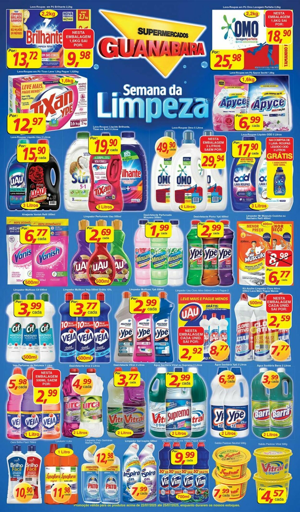 Folheto Supermercados Guanabara 22.07.2025 - 23.07.2025