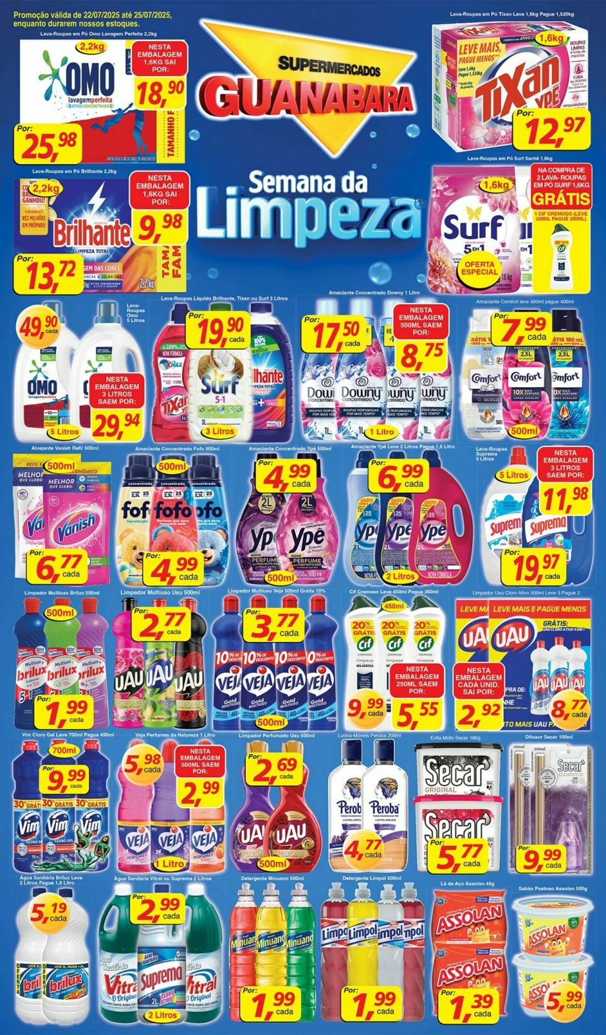 Folheto Supermercados Guanabara 22.07.2025 - 23.07.2025