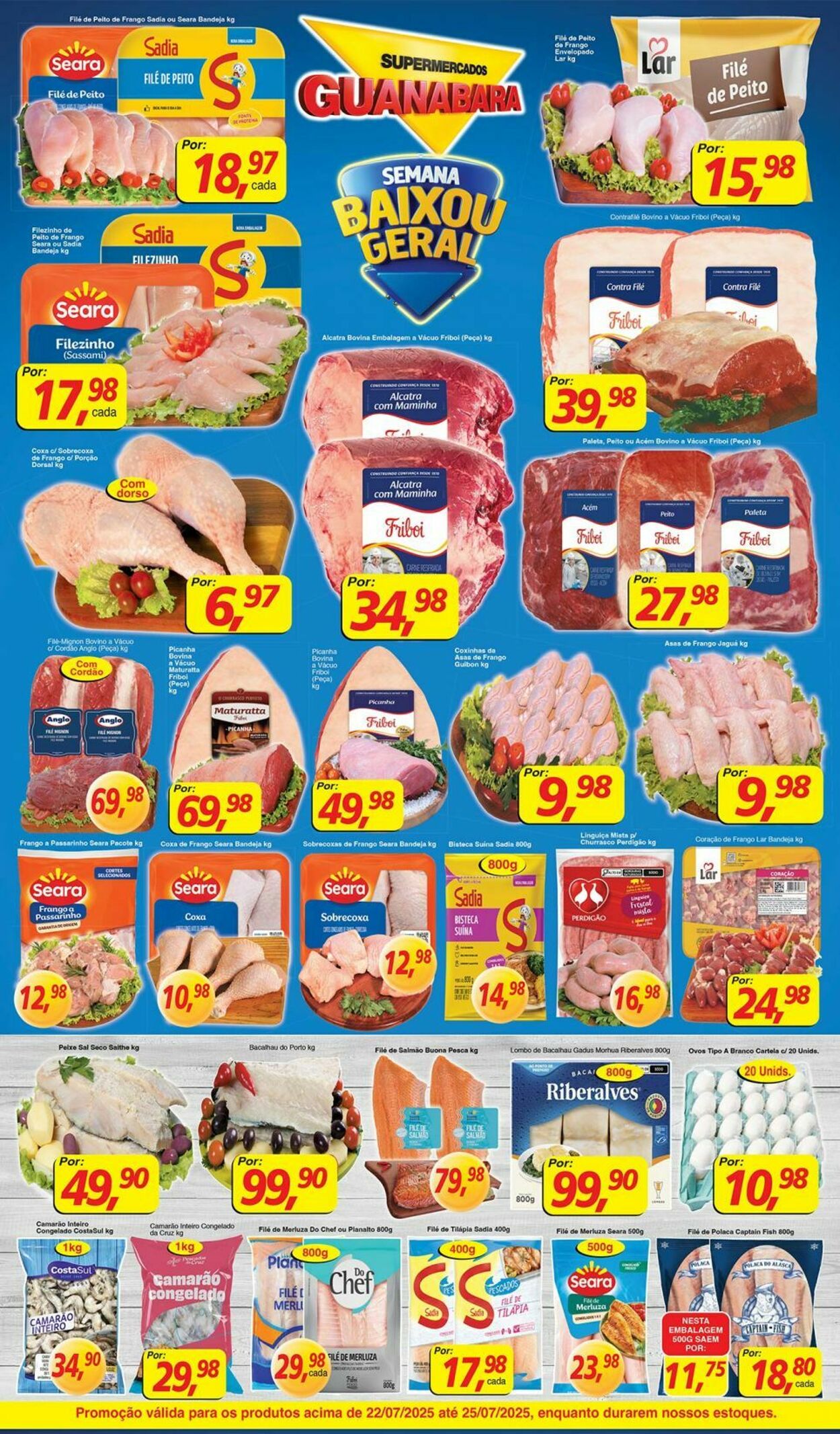 Folheto Supermercados Guanabara 22.07.2025 - 23.07.2025