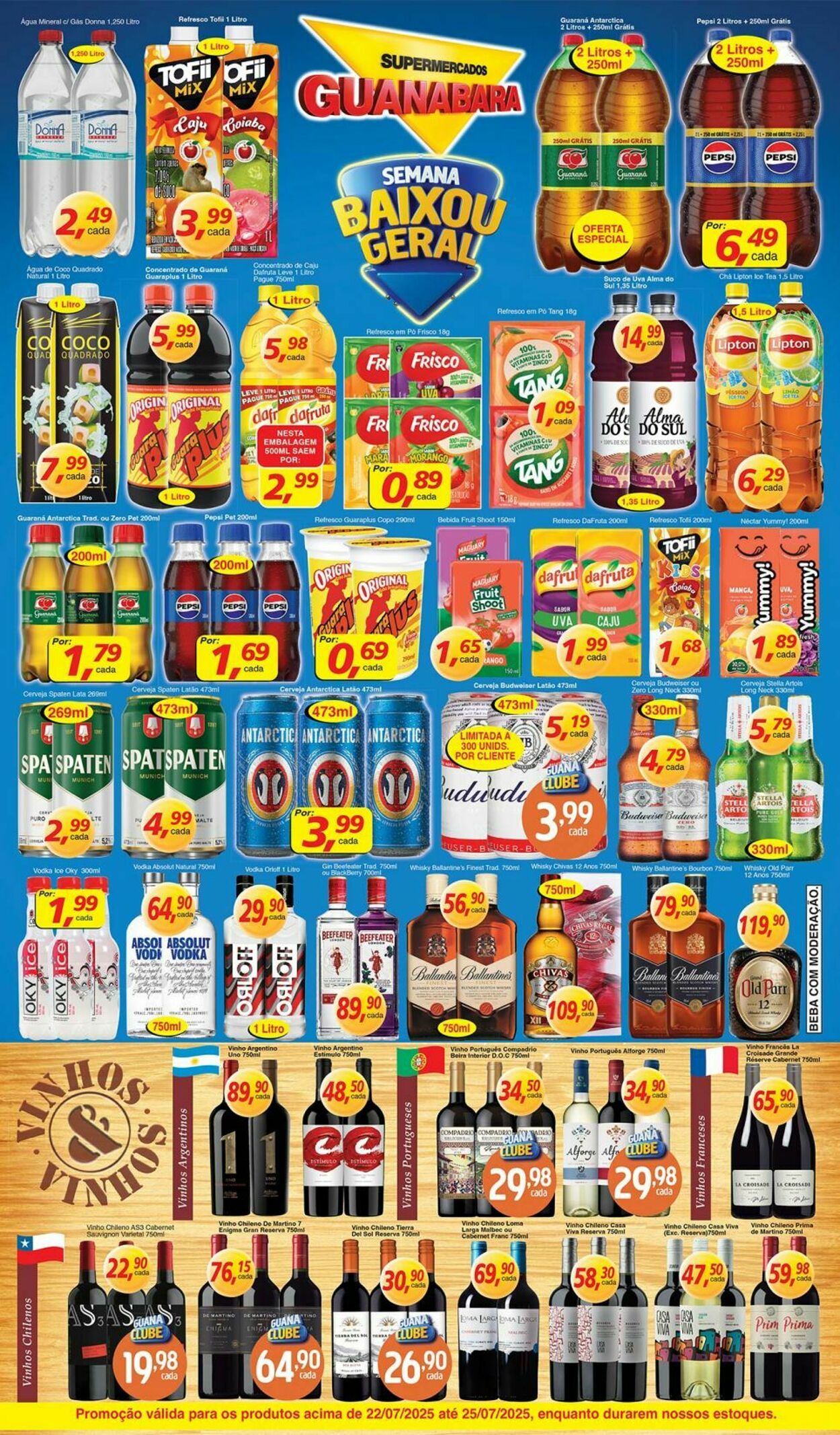 Folheto Supermercados Guanabara 22.07.2025 - 23.07.2025