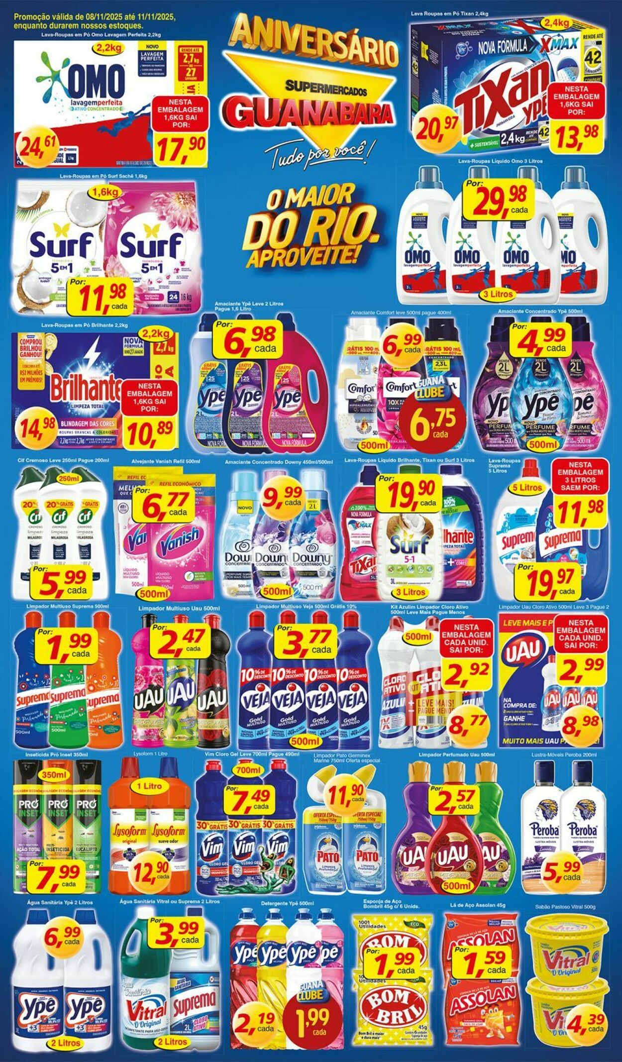 Folheto Supermercados Guanabara 08.11.2025 - 09.11.2025