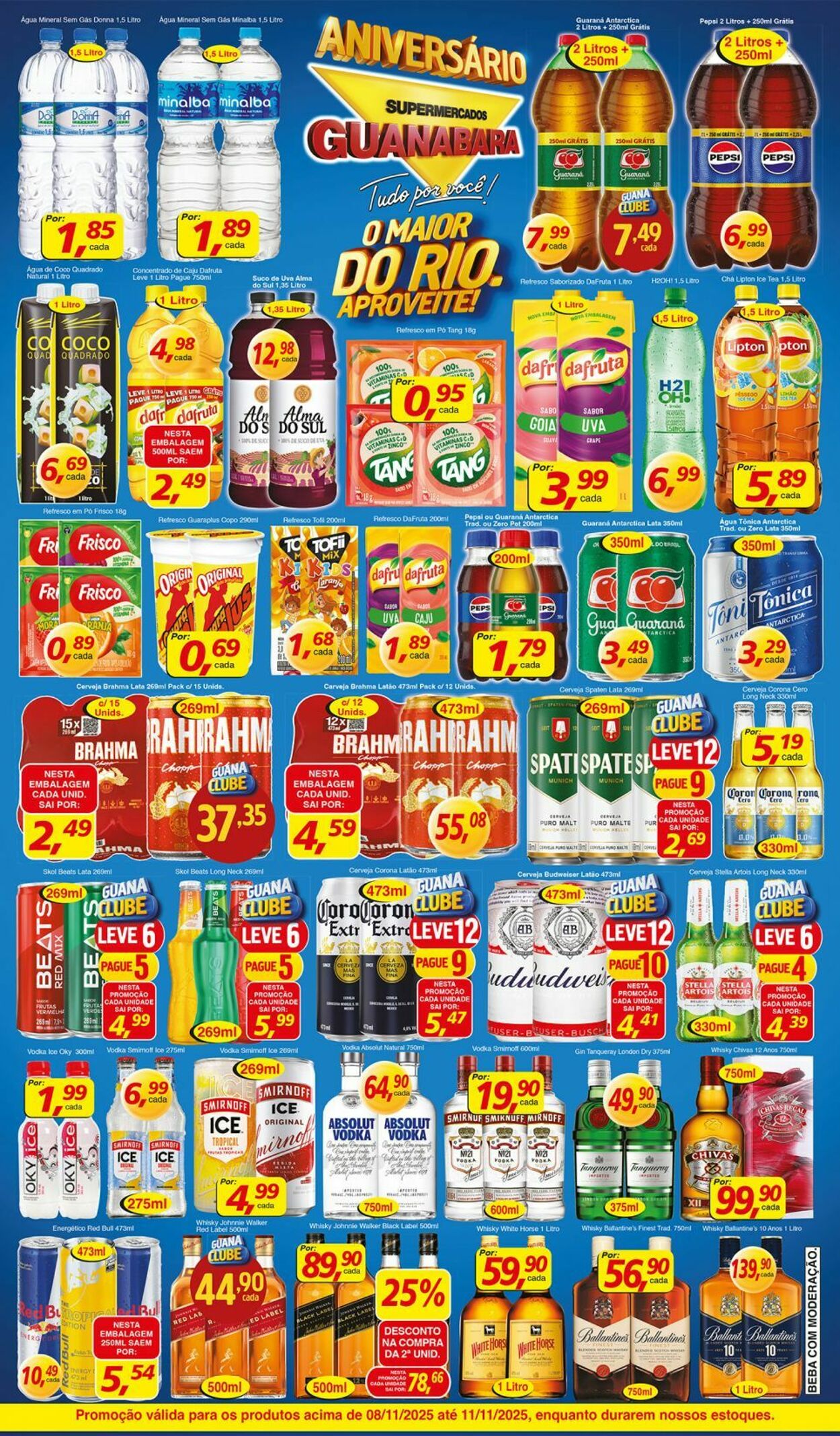 Folheto Supermercados Guanabara 08.11.2025 - 09.11.2025