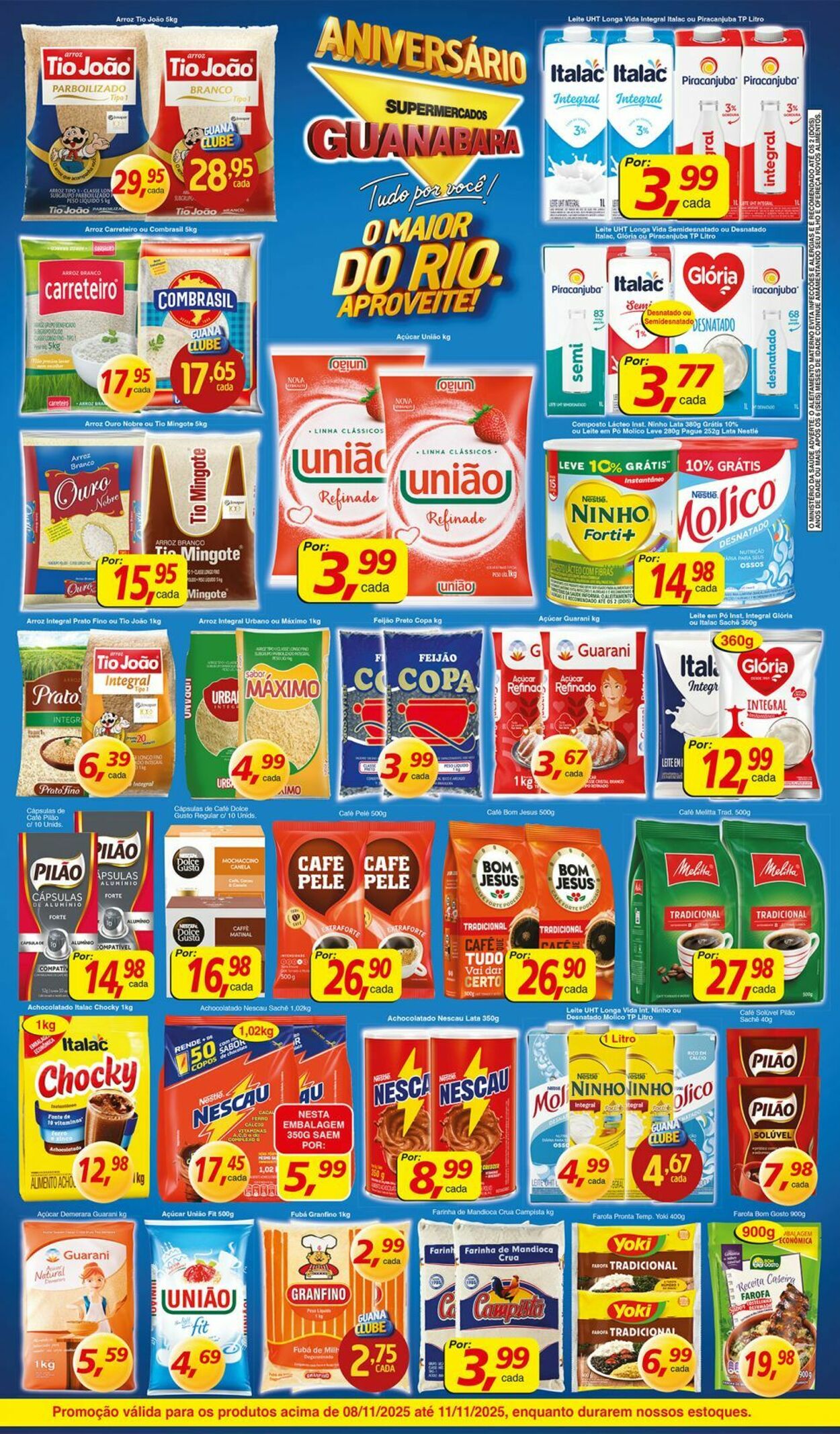 Folheto Supermercados Guanabara 08.11.2025 - 09.11.2025