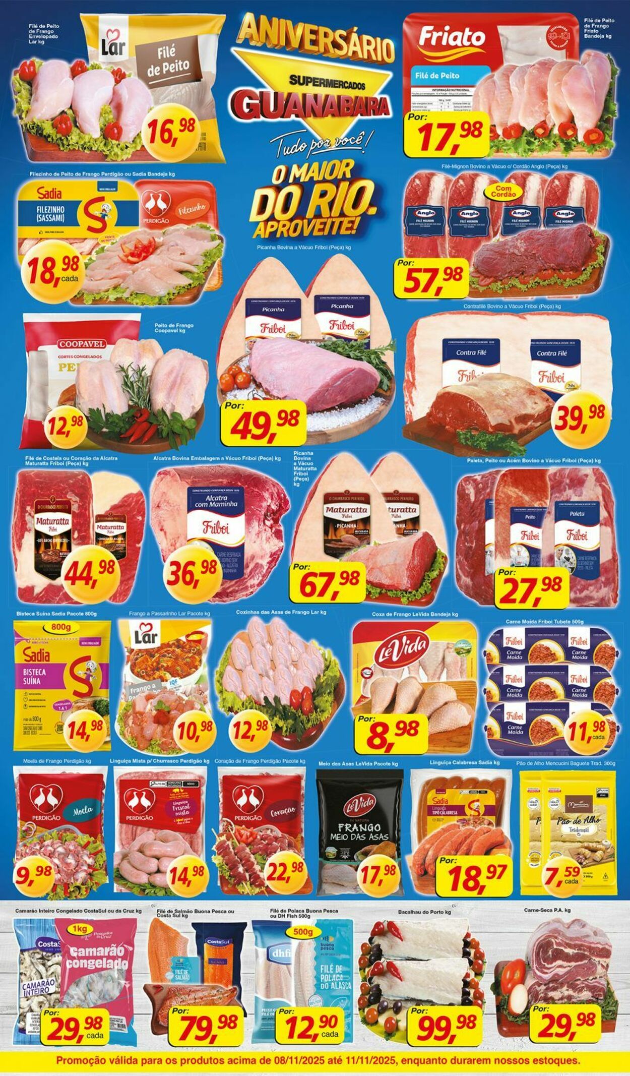 Folheto Supermercados Guanabara 08.11.2025 - 09.11.2025