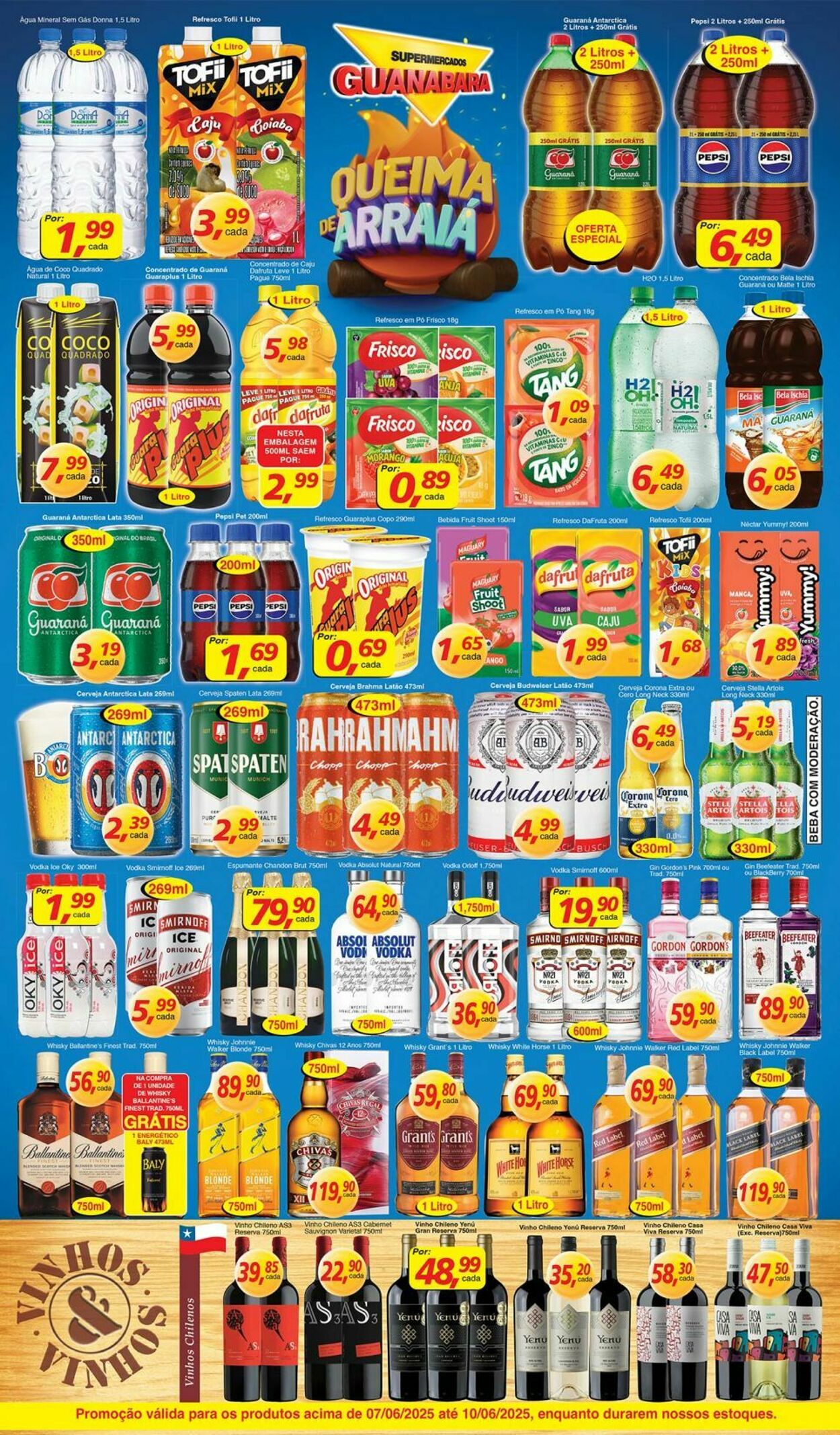 Folheto Supermercados Guanabara 07.06.2025 - 08.06.2025