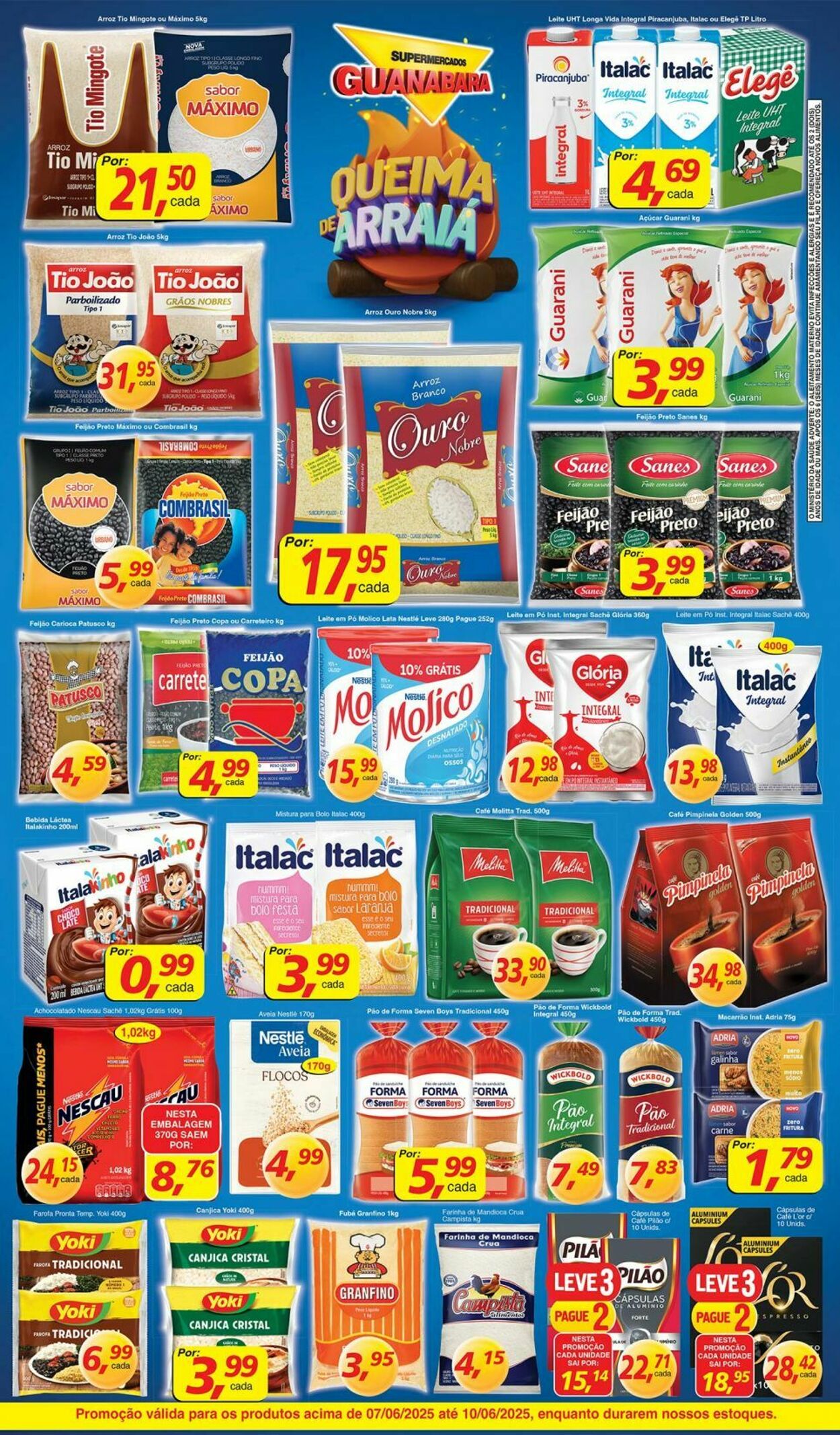 Folheto Supermercados Guanabara 07.06.2025 - 08.06.2025