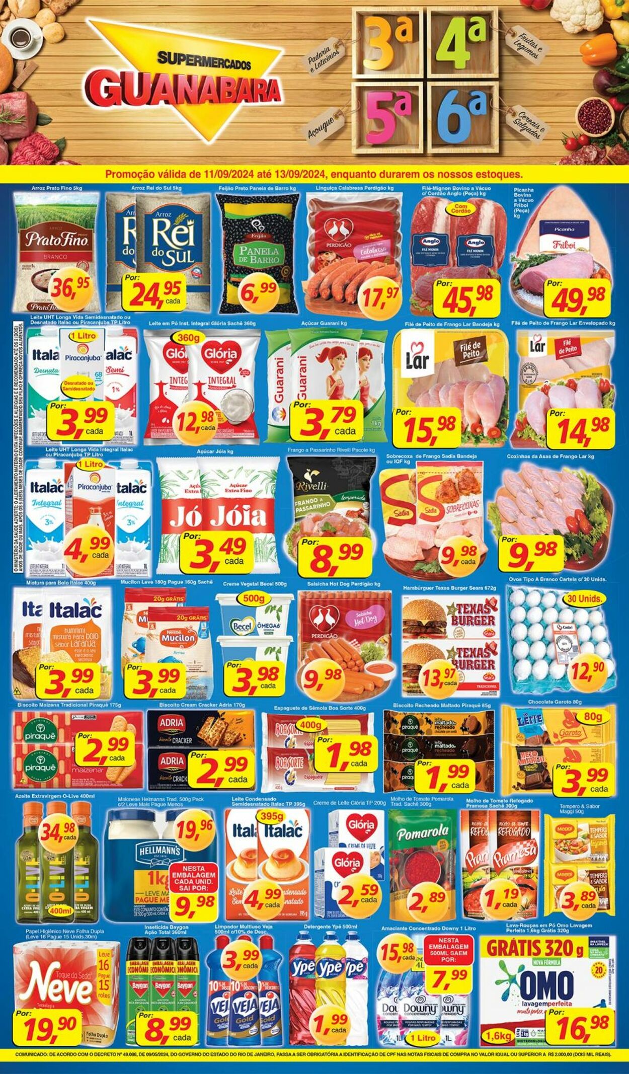 Folheto Supermercados Guanabara 11.09.2024 - 12.09.2024