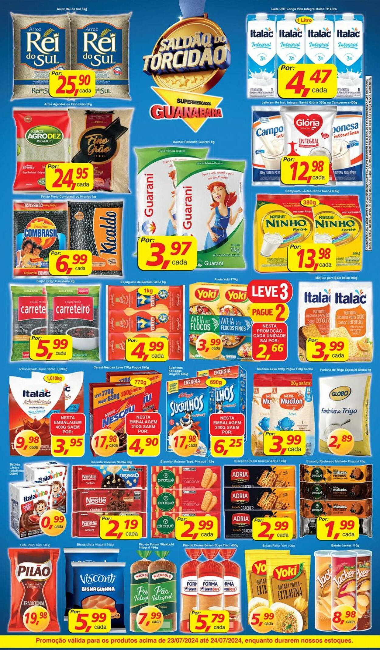 Folheto Supermercados Guanabara 23.07.2024 - 24.07.2024