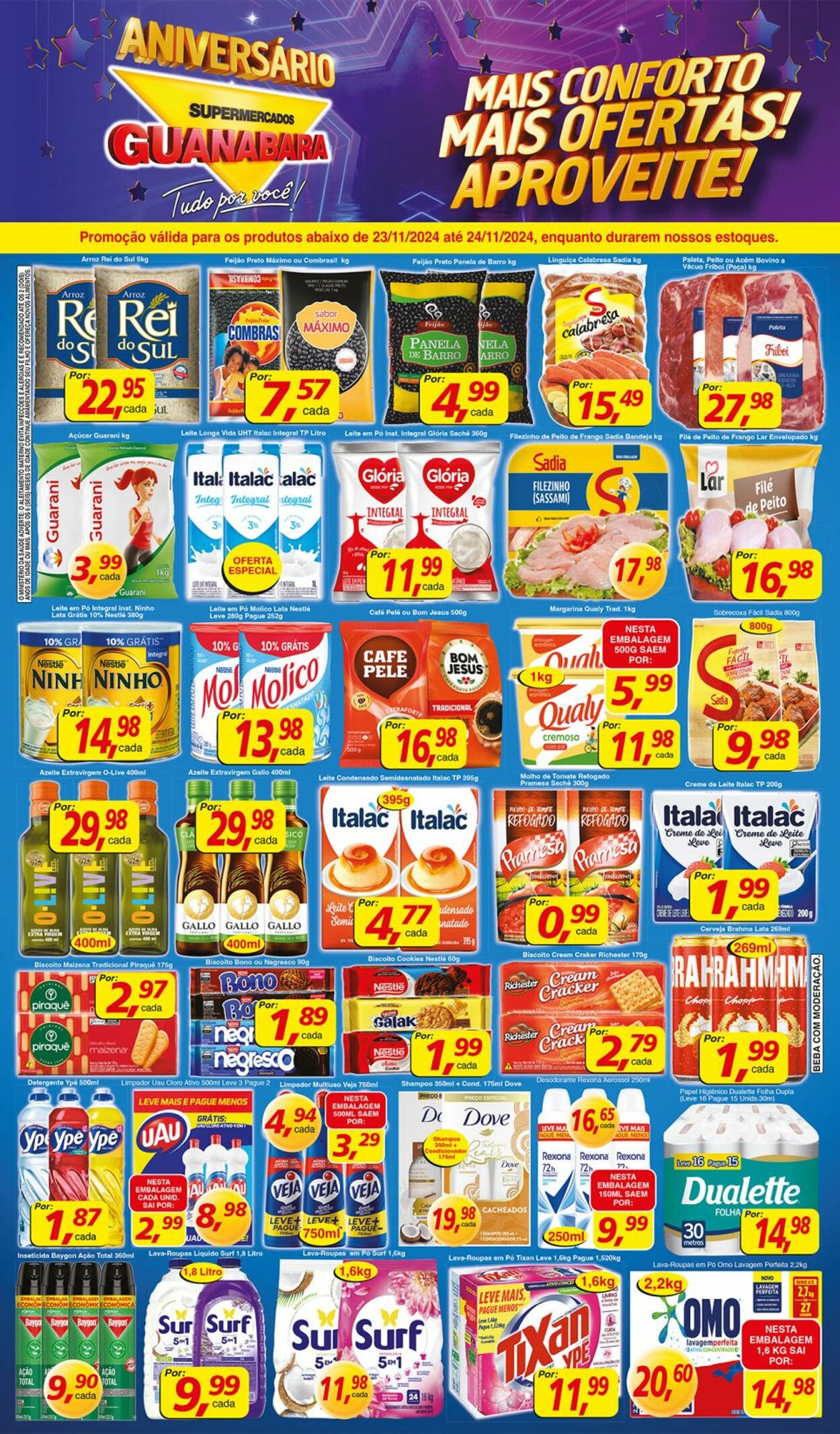 Folheto Supermercados Guanabara 23.11.2024 - 24.11.2024