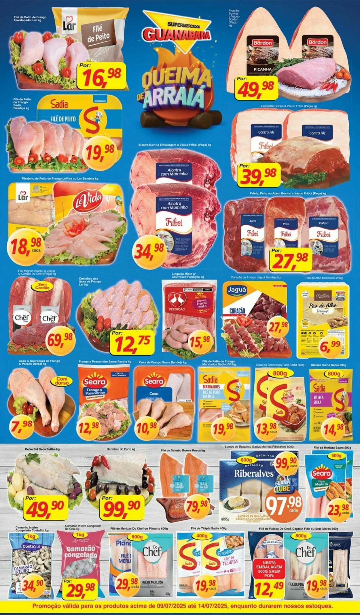 Folheto Supermercados Guanabara 09.07.2025 - 10.07.2025