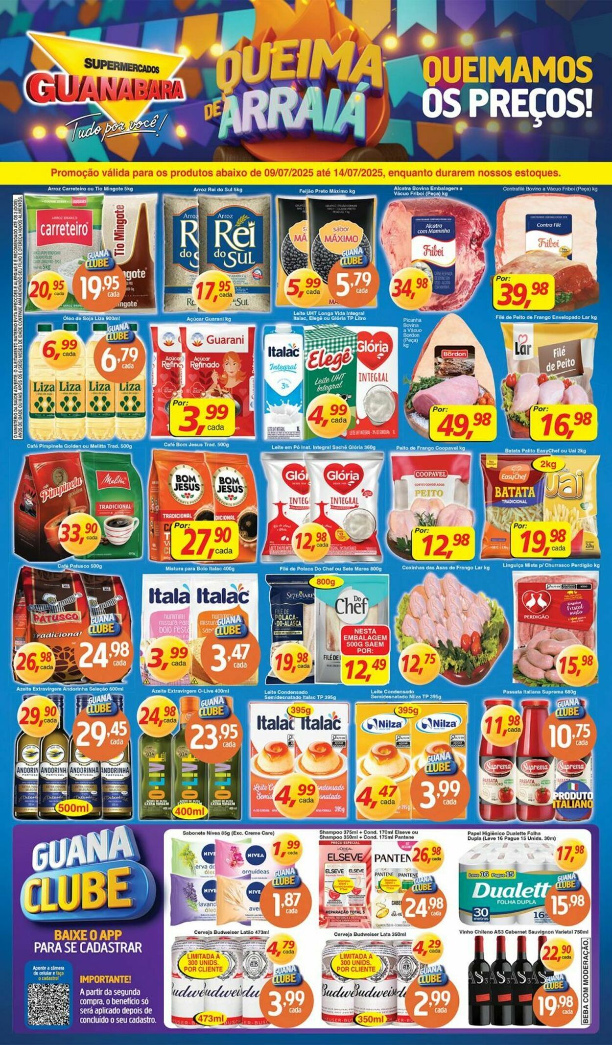 Folheto Supermercados Guanabara 09.07.2025 - 10.07.2025