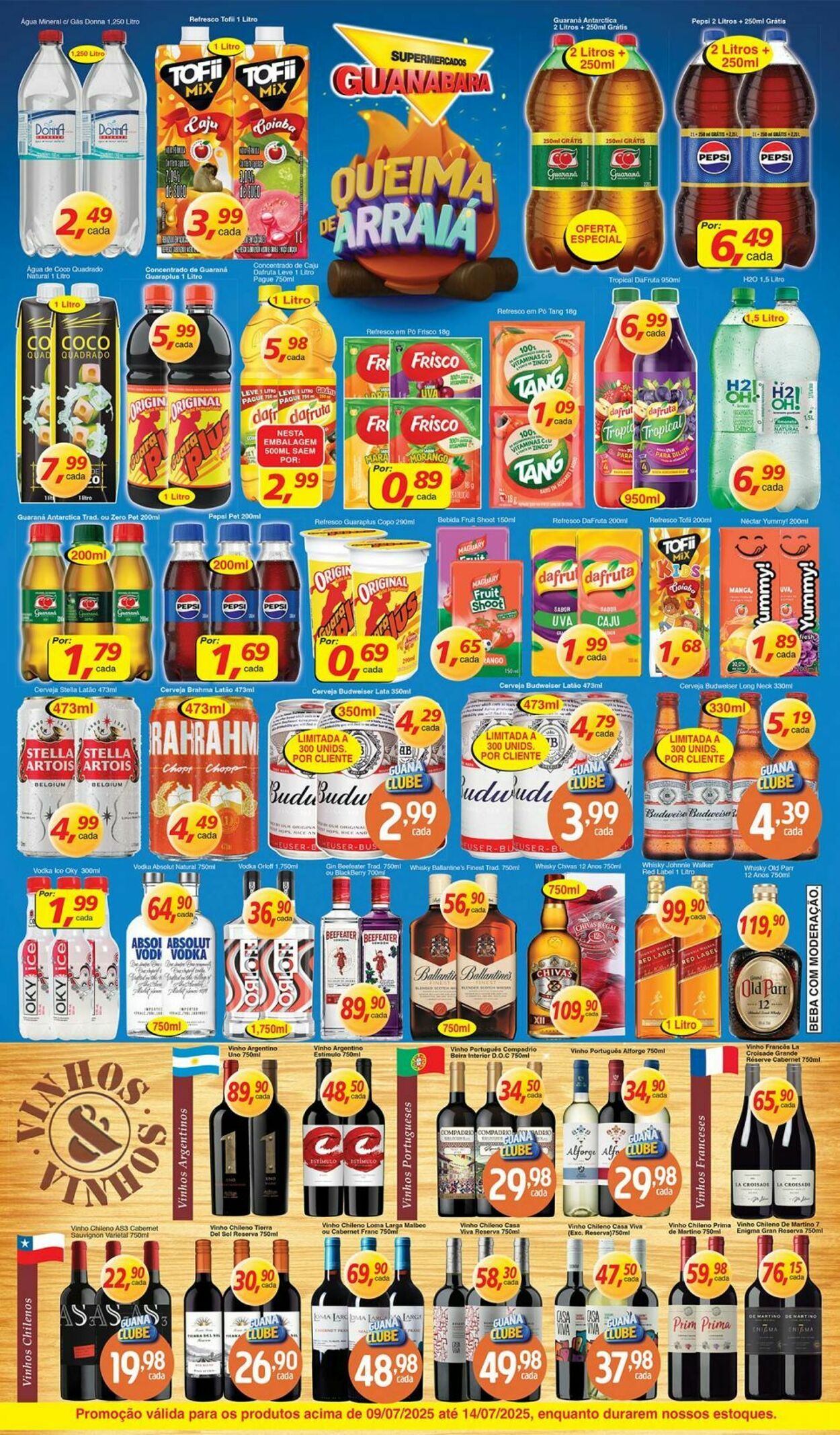 Folheto Supermercados Guanabara 09.07.2025 - 10.07.2025