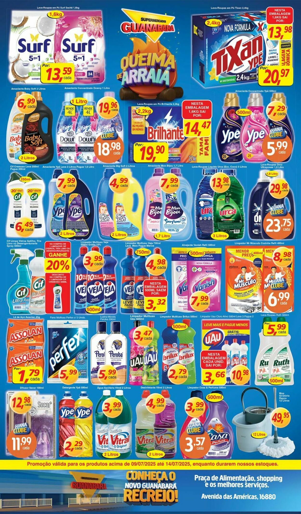 Folheto Supermercados Guanabara 09.07.2025 - 10.07.2025