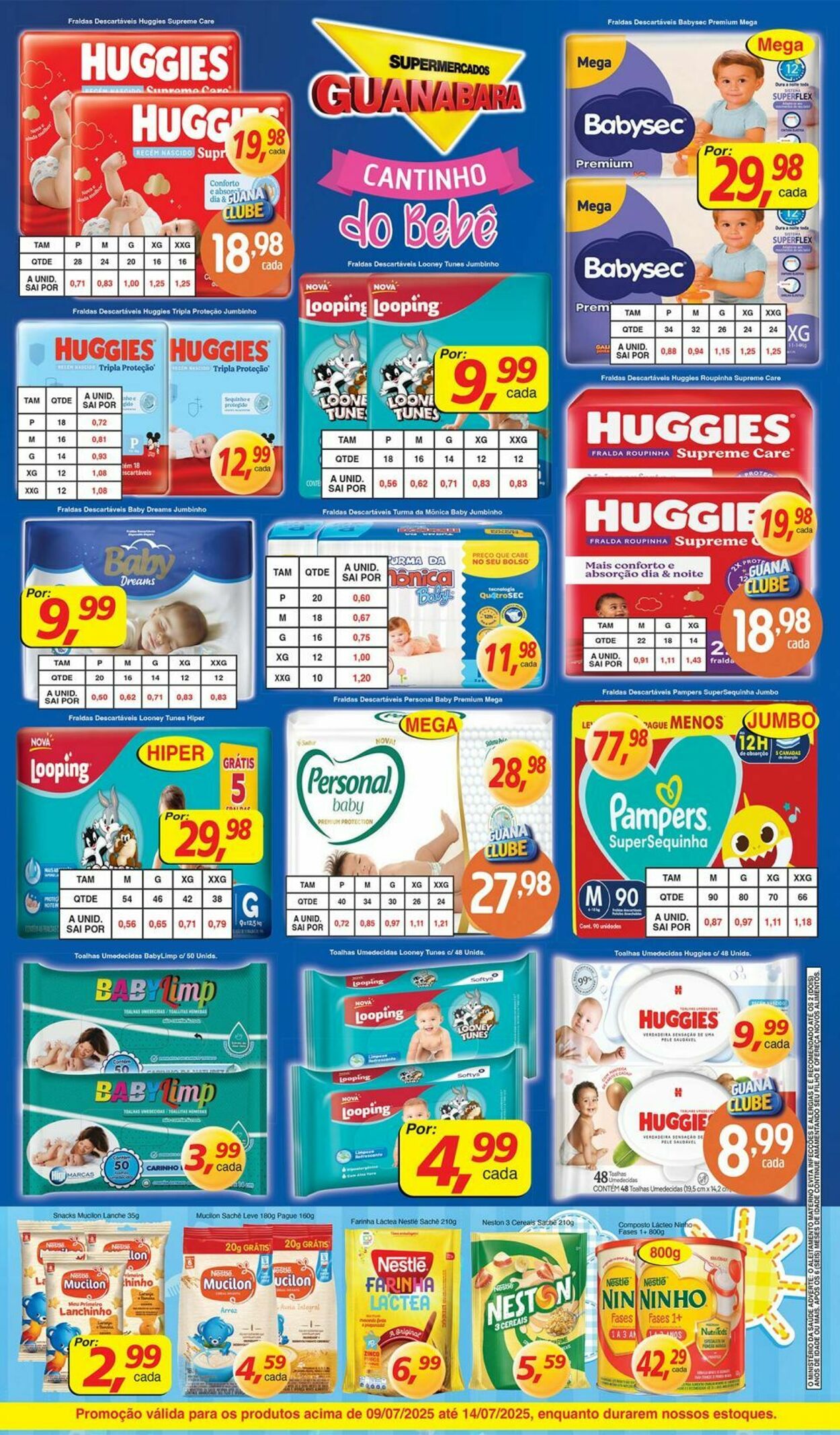 Folheto Supermercados Guanabara 09.07.2025 - 10.07.2025