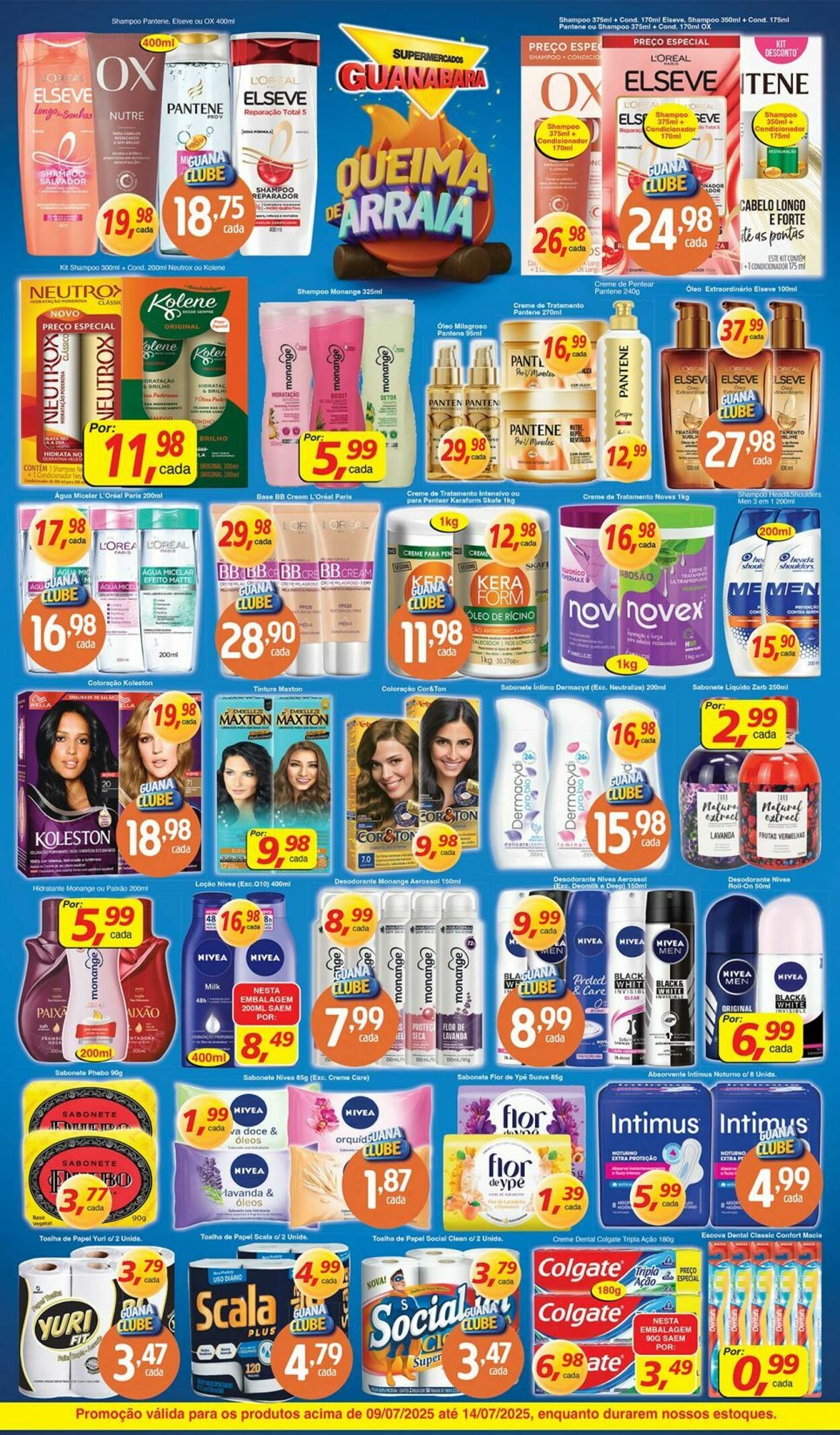 Folheto Supermercados Guanabara 09.07.2025 - 10.07.2025
