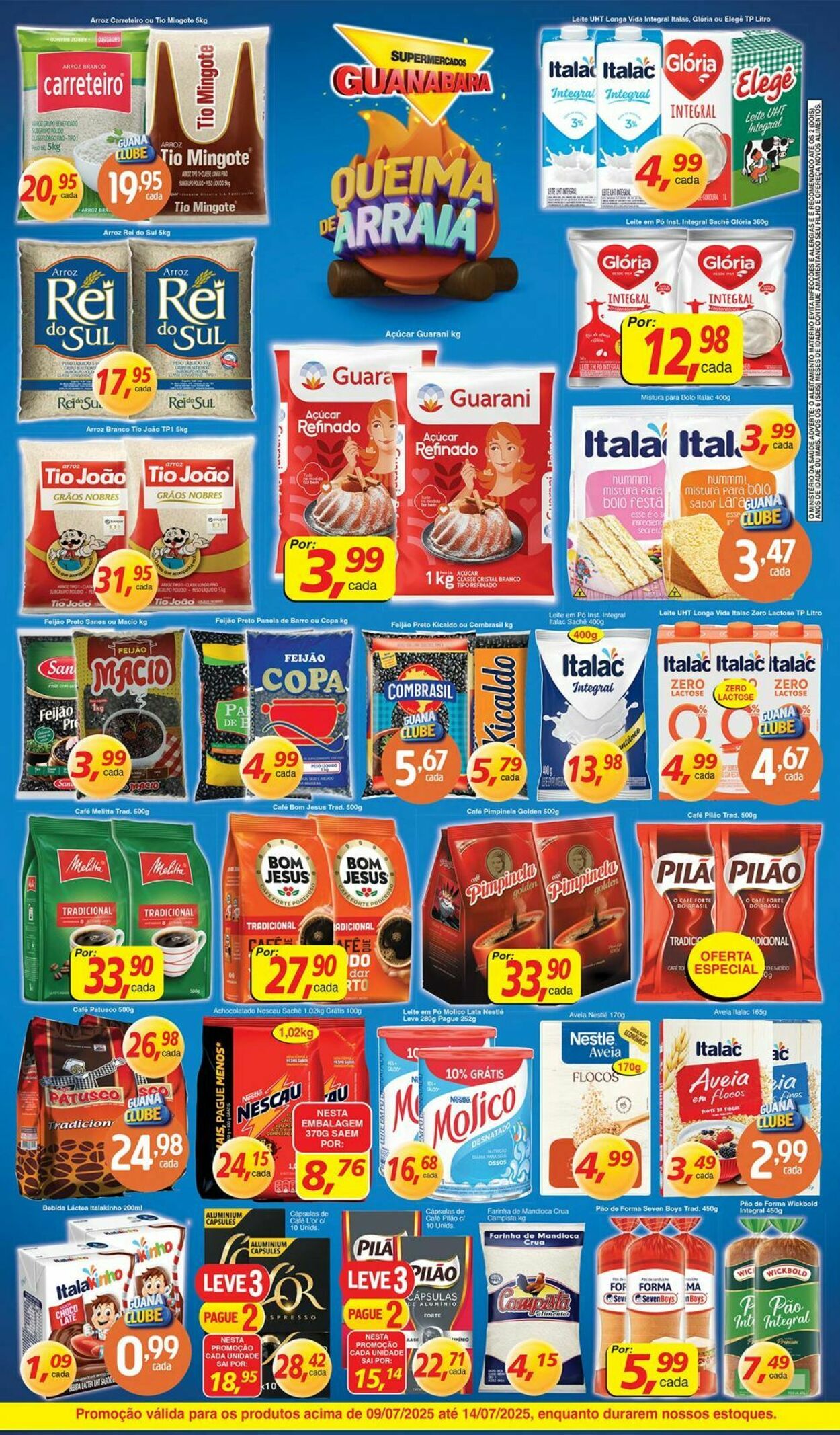 Folheto Supermercados Guanabara 09.07.2025 - 10.07.2025