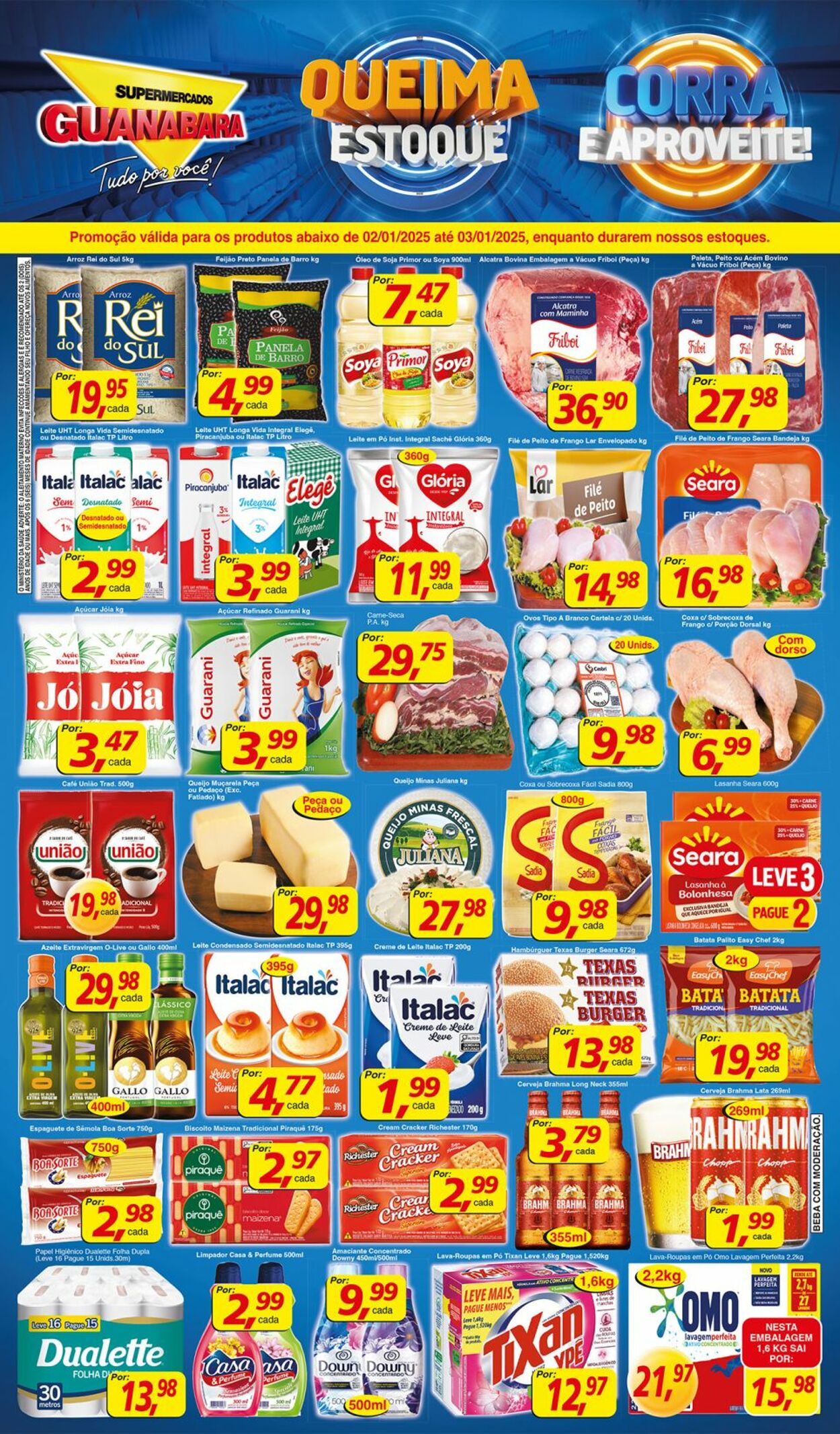 Folheto Supermercados Guanabara 02.01.2025 - 03.01.2025