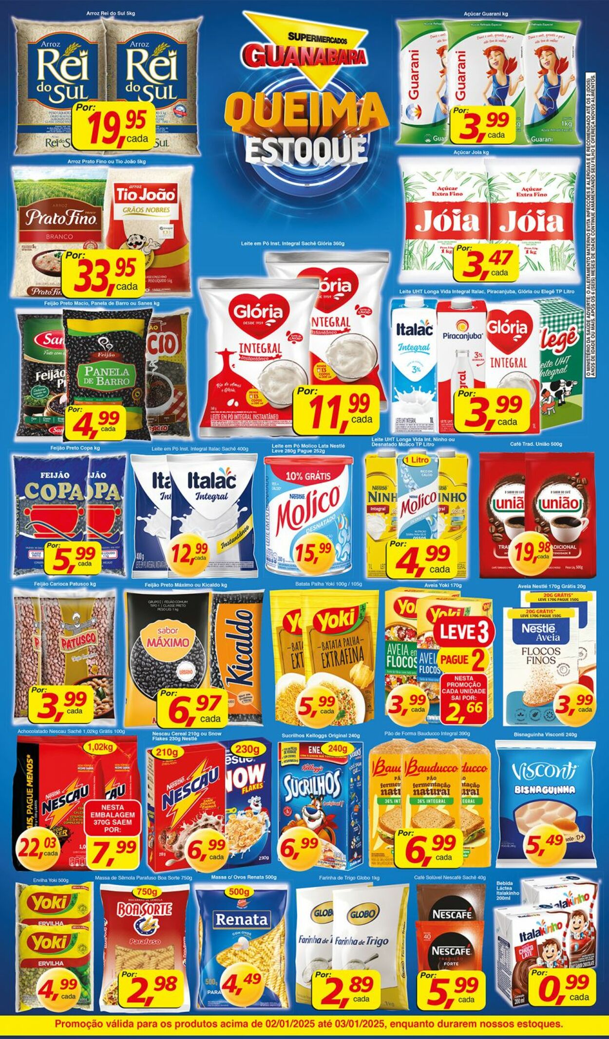 Folheto Supermercados Guanabara 02.01.2025 - 03.01.2025