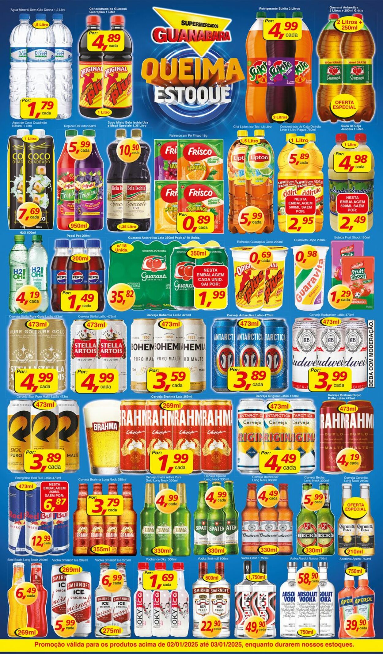 Folheto Supermercados Guanabara 02.01.2025 - 03.01.2025