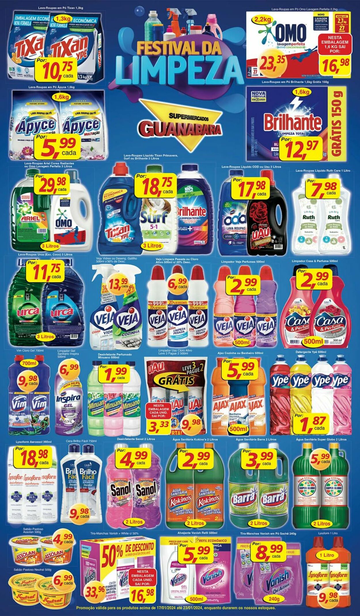 Folheto Supermercados Guanabara 17.01.2024 - 23.01.2024