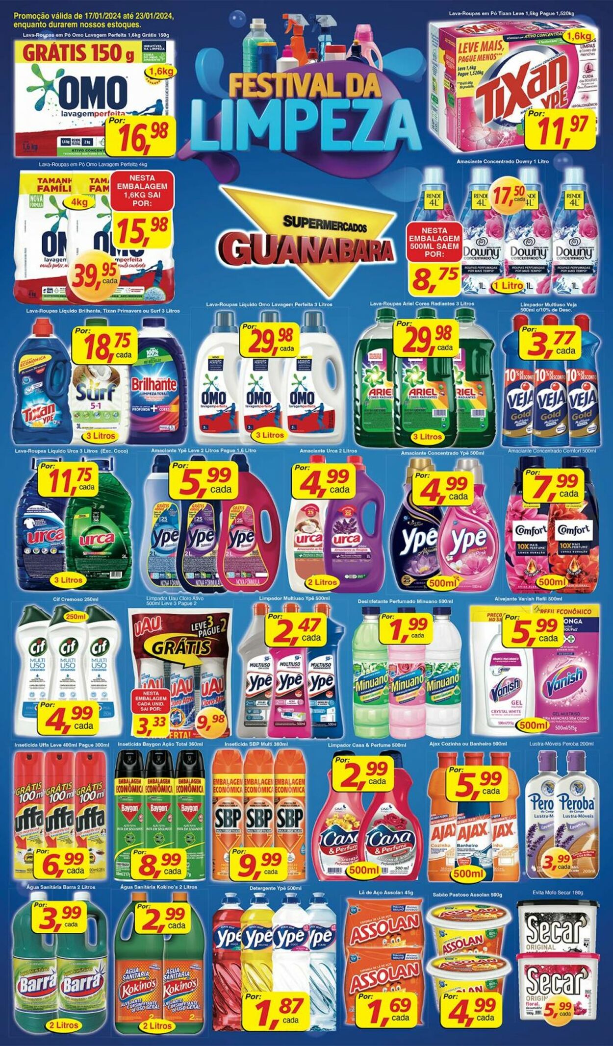 Folheto Supermercados Guanabara 17.01.2024 - 23.01.2024