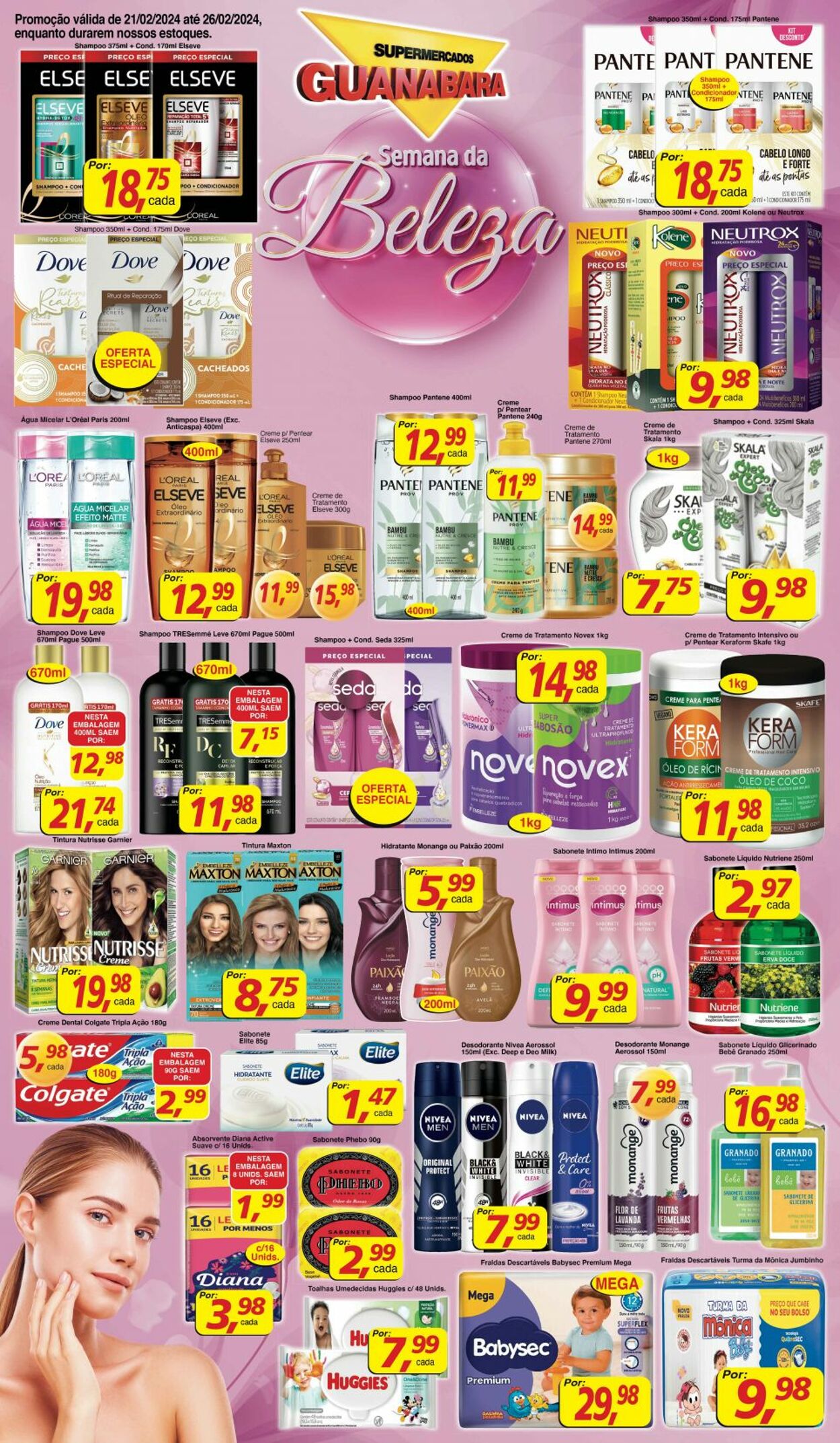 Folheto Supermercados Guanabara - Encarte — Supermercados Guanabara 21 fev, 2024 - 26 fev, 2024